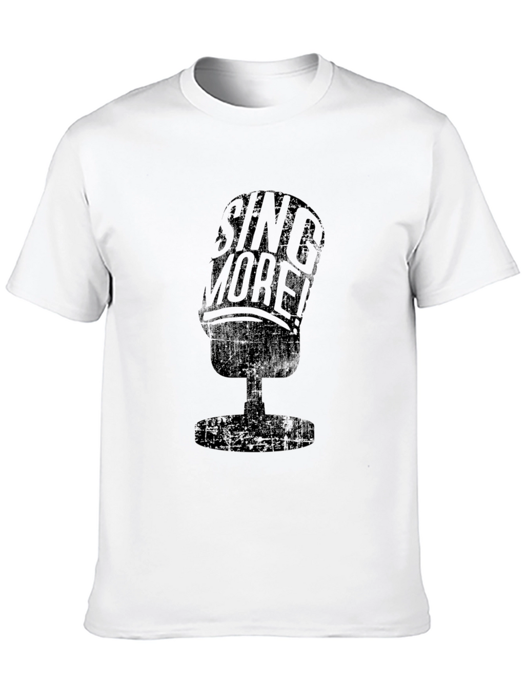Sing More Graphic Tee - Black Cotton T-Shirt