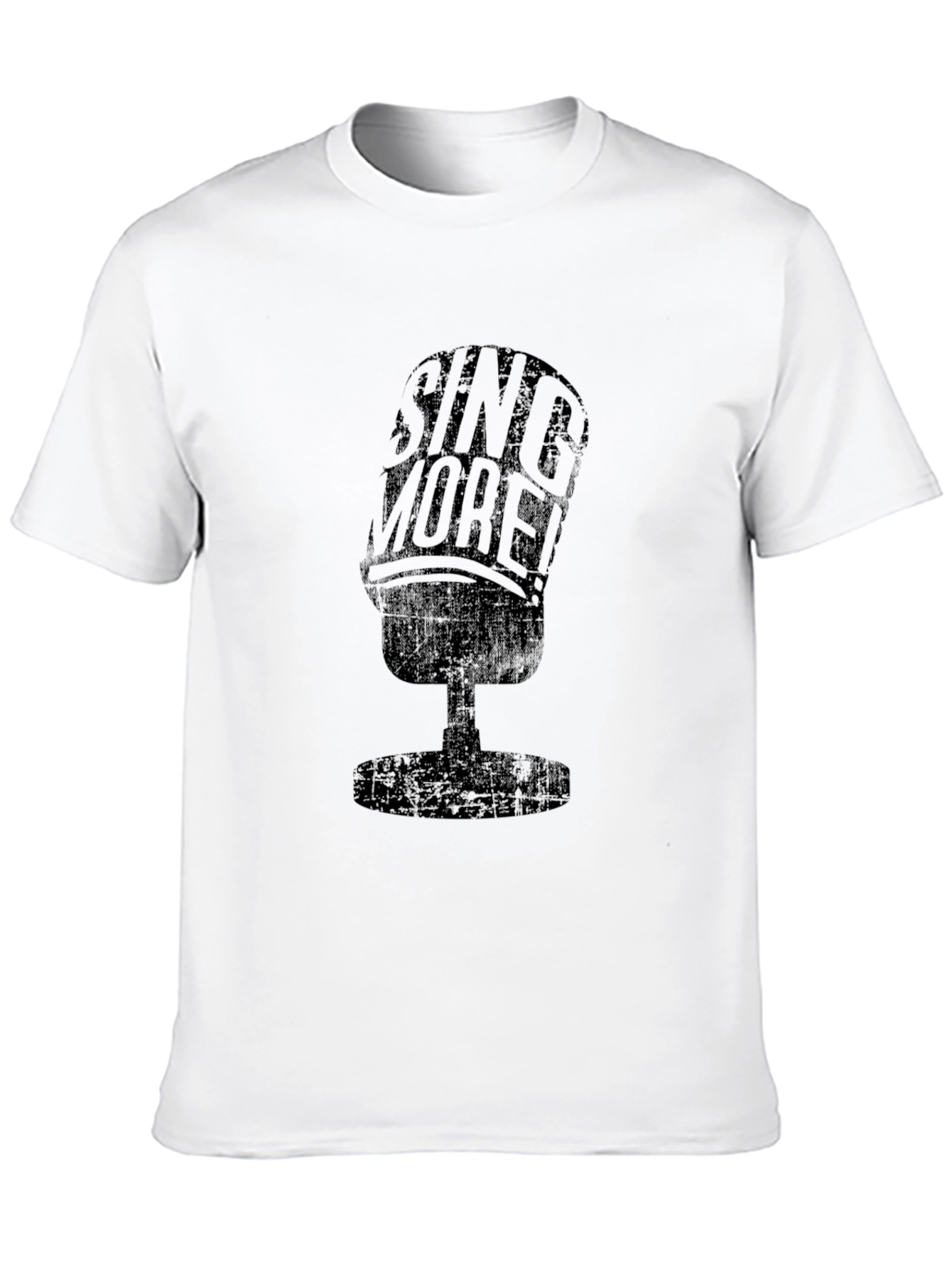 Sing More Graphic Tee - Black Cotton T-Shirt