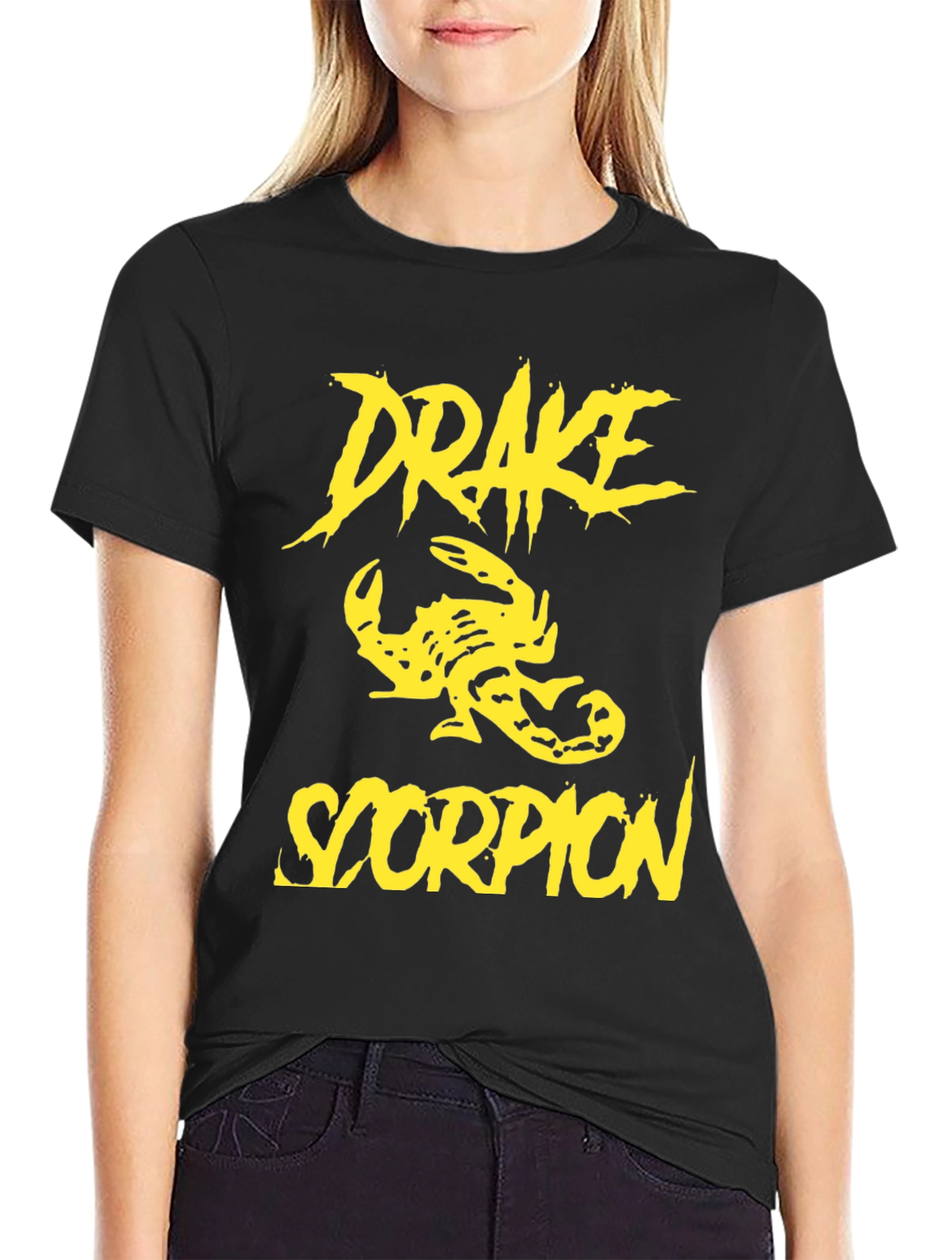 Drake Scorpion Graphic T-Shirt Black