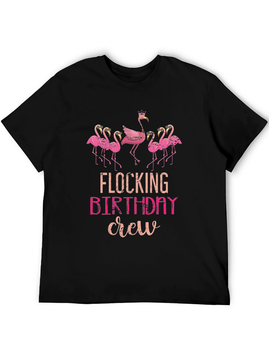 Flocking Birthday Crew T-Shirt