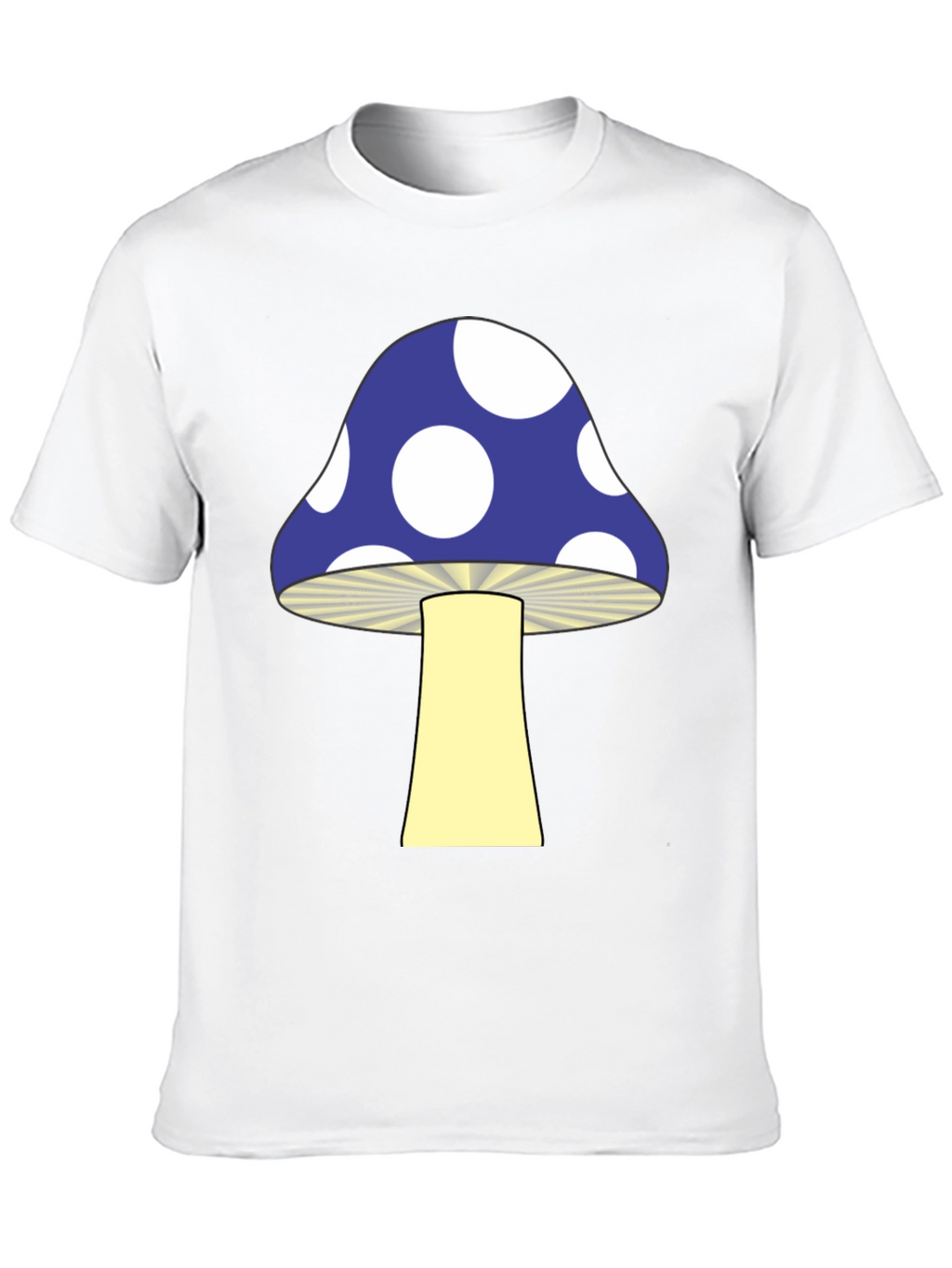 Funky Mushroom Graphic Tee - Black