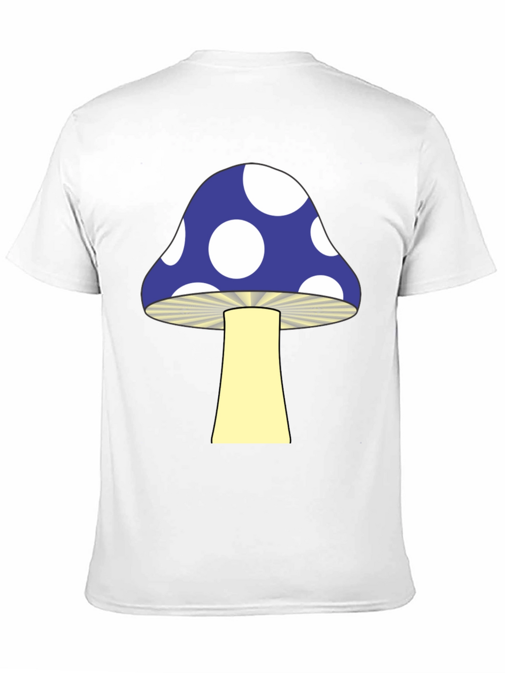 Funky Mushroom Graphic Tee - Black