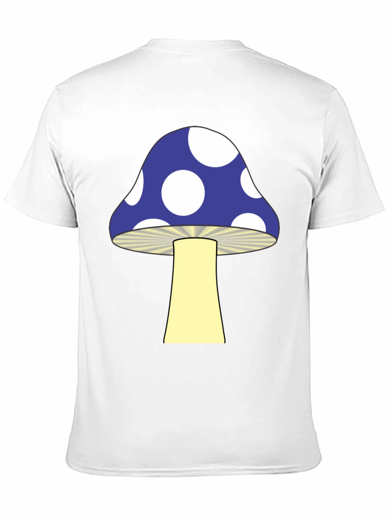 Funky Mushroom Graphic Tee - Black