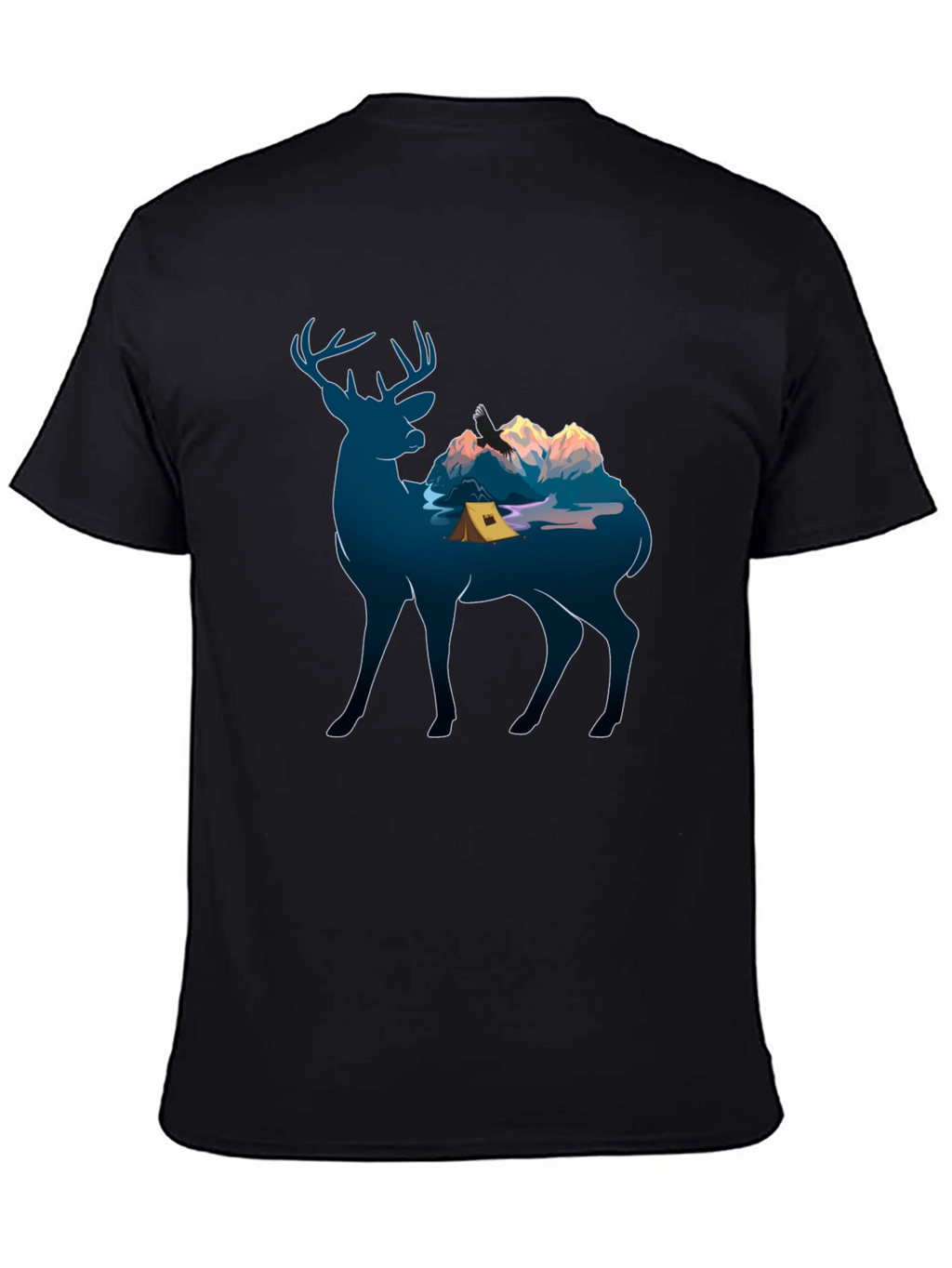 Deer Camping Graphic Tee - Nature Lover Apparel