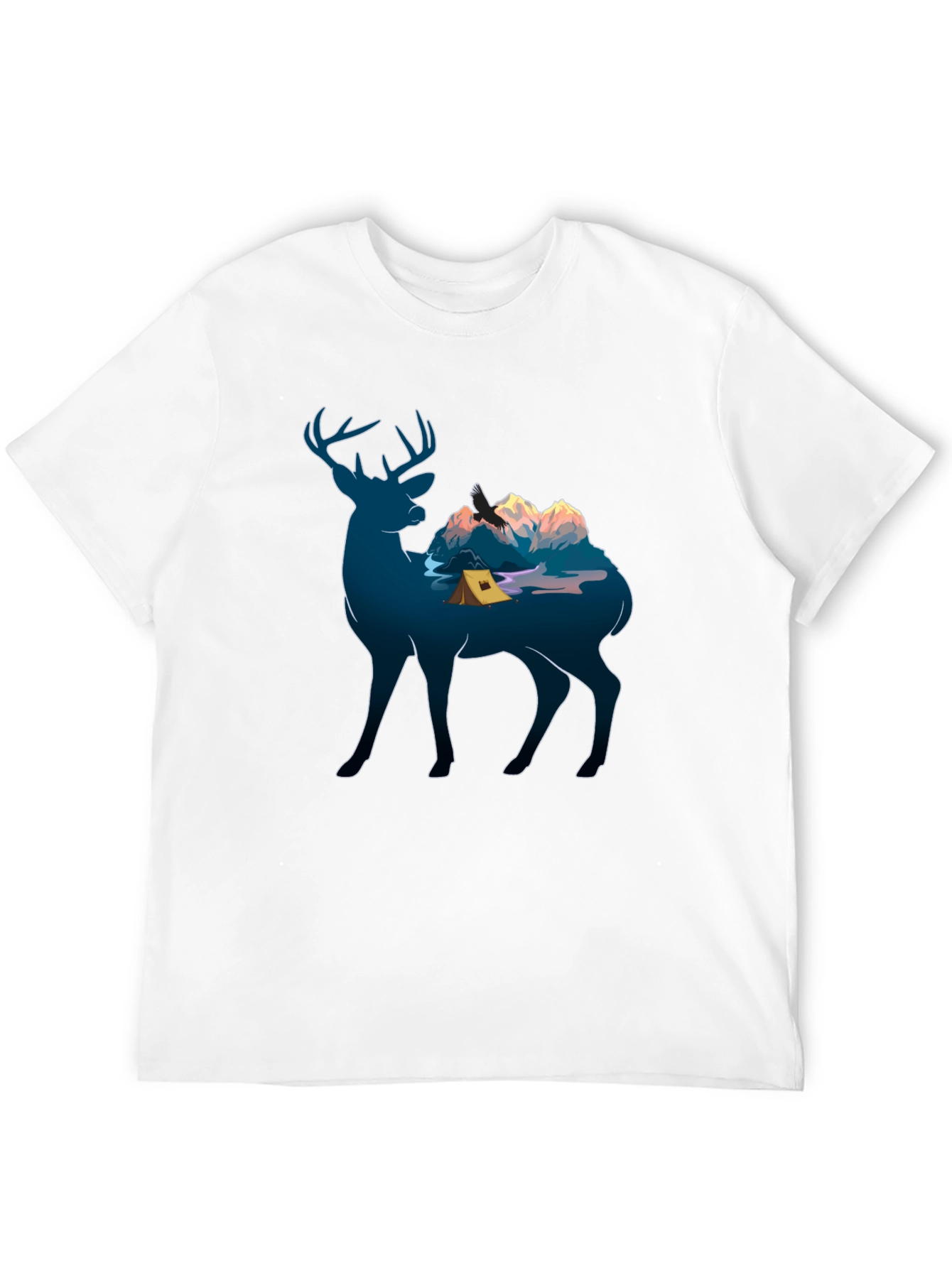 Deer Camping Graphic Tee - Nature Lover Apparel