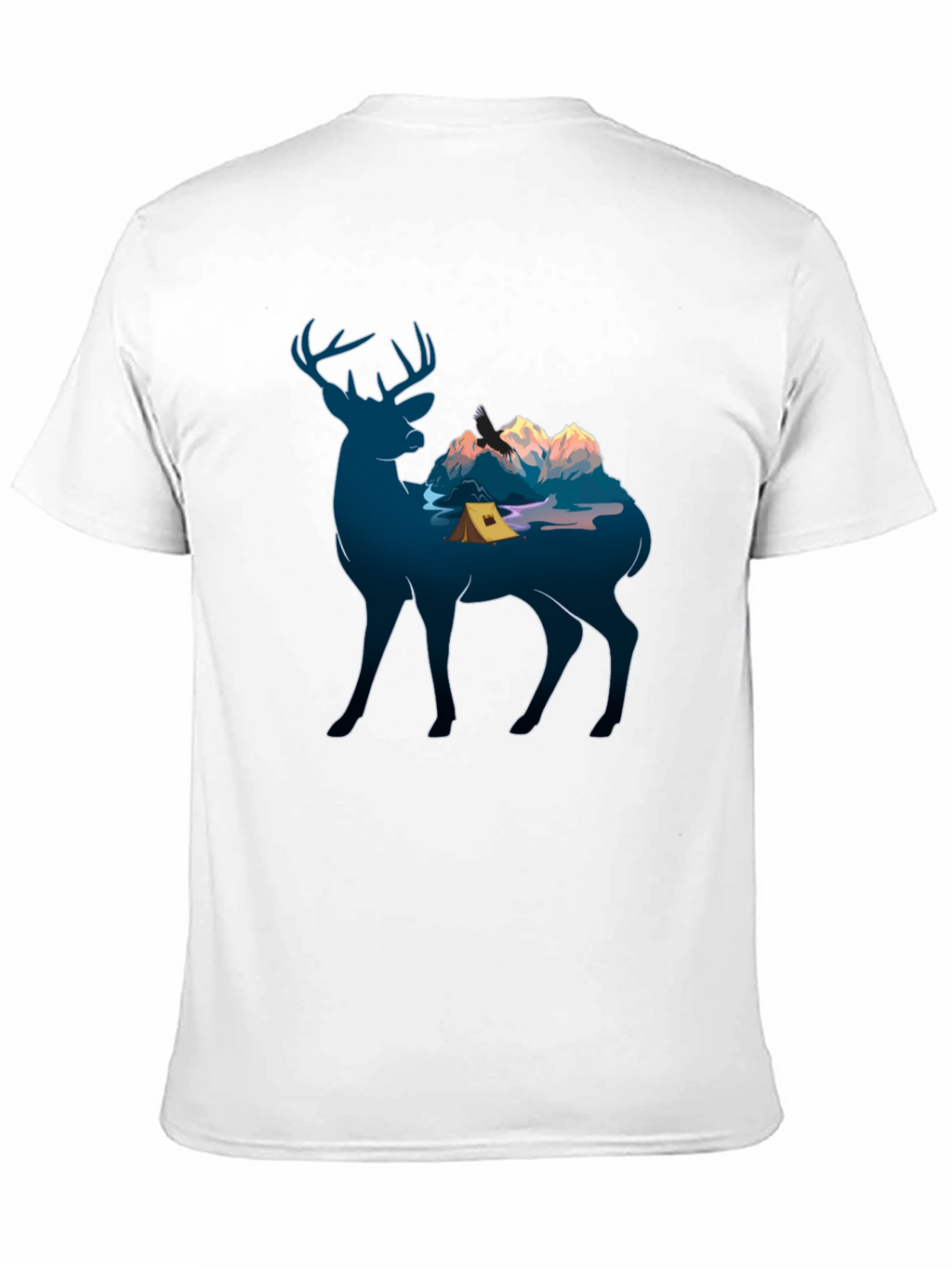 Deer Camping Graphic Tee - Nature Lover Apparel
