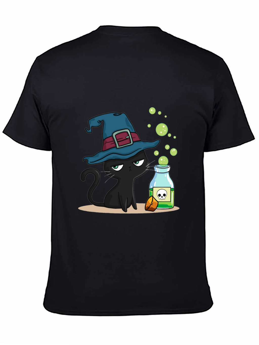 Witch Cat Potion Graphic T-Shirt