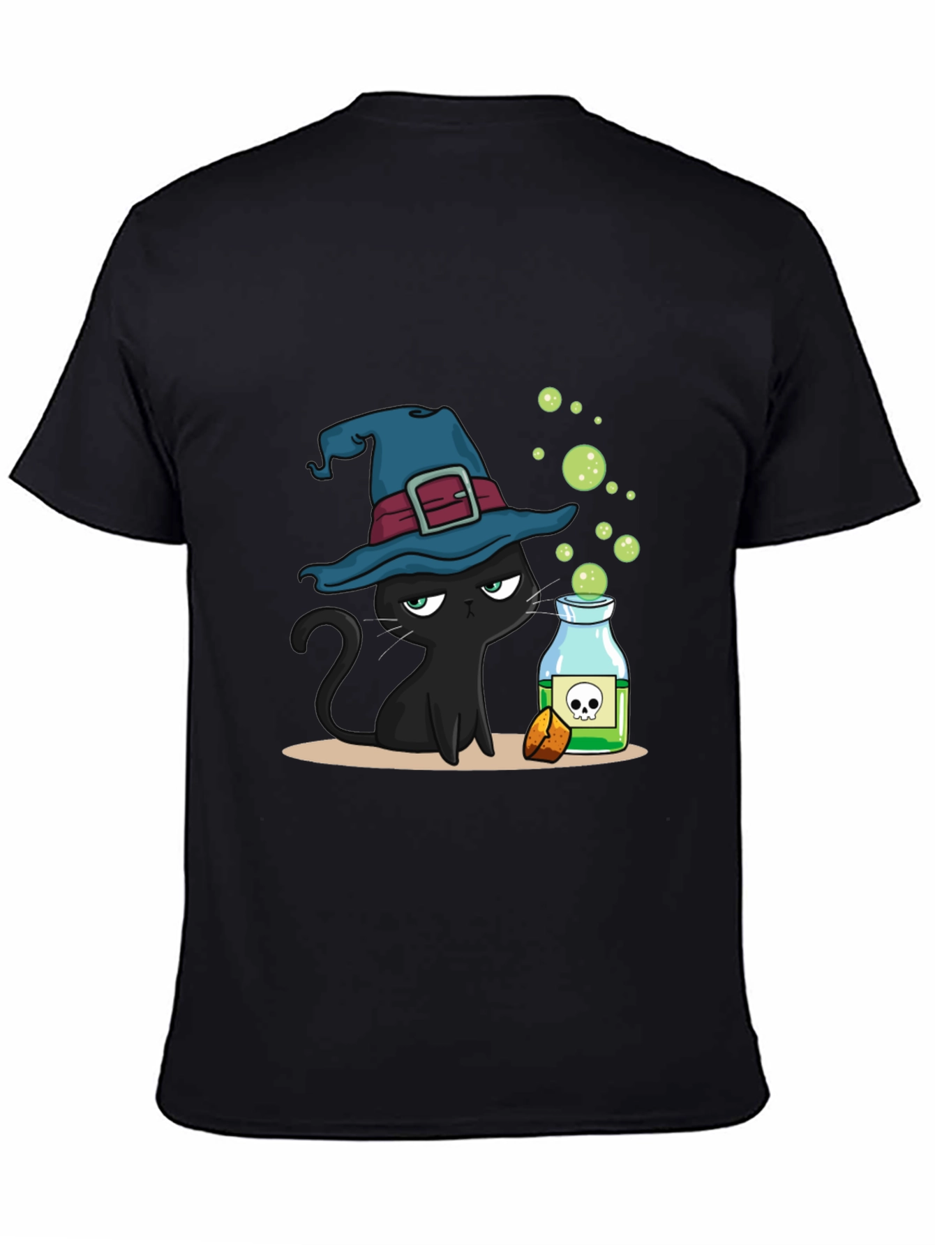 Witch Cat Potion Graphic T-Shirt