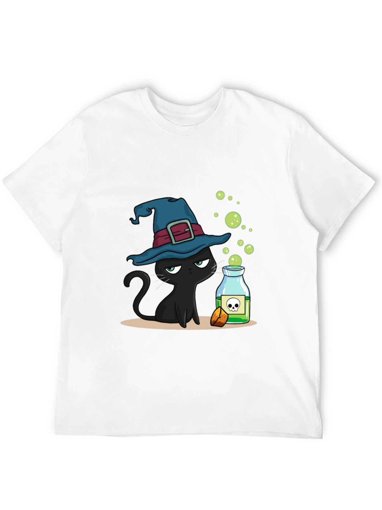 Witch Cat Potion Graphic T-Shirt