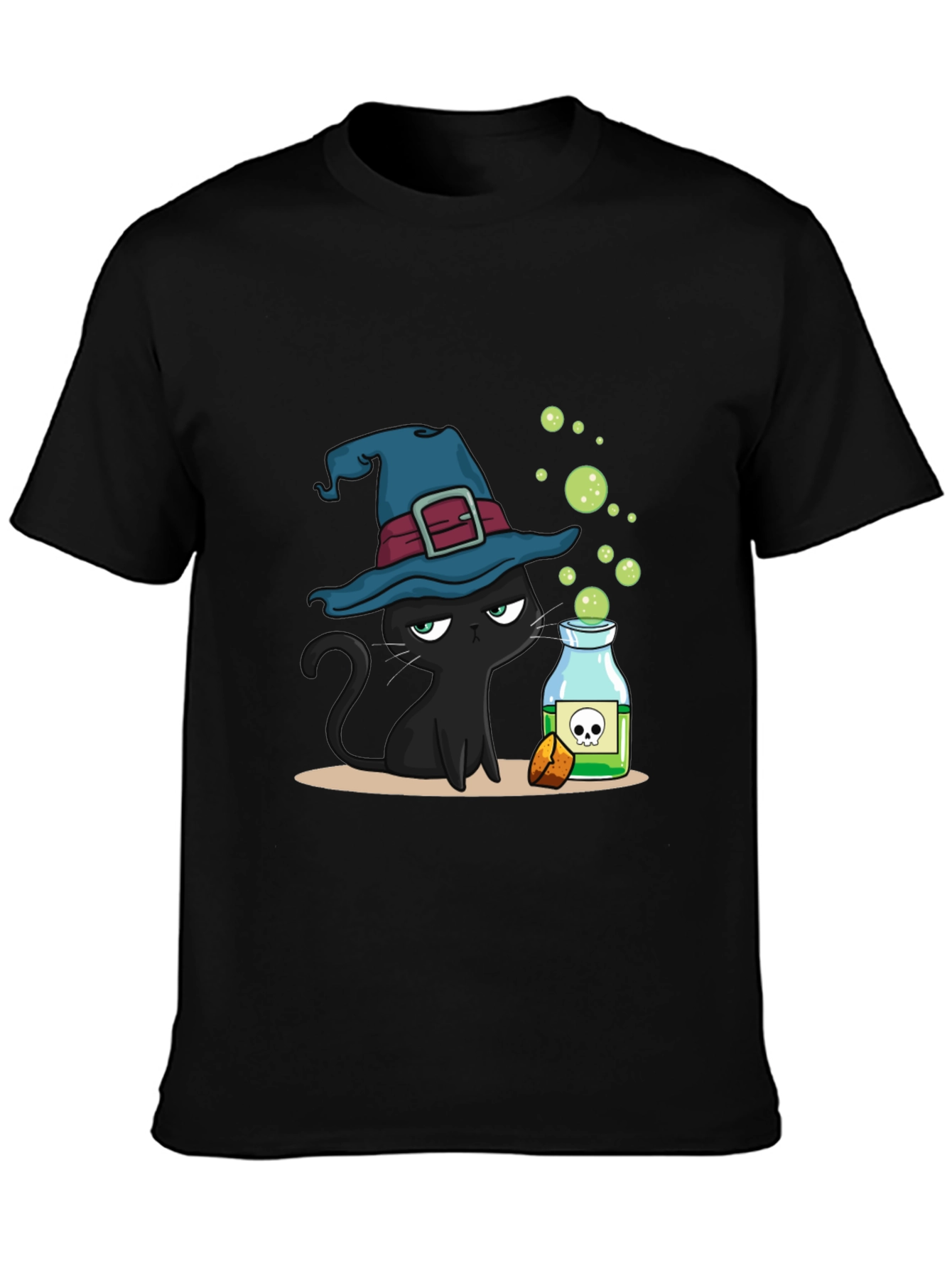 Witch Cat Potion Graphic T-Shirt