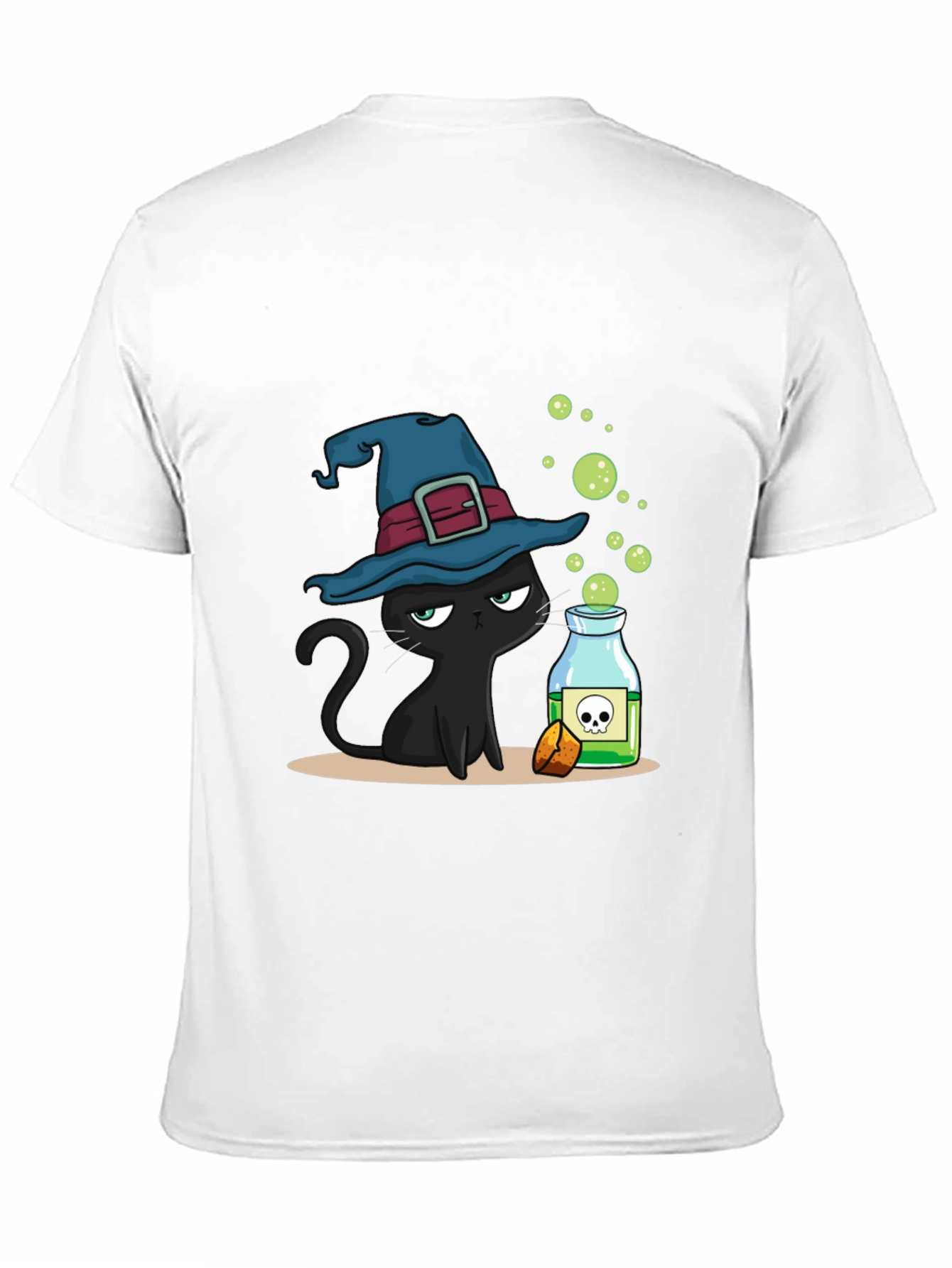 Witch Cat Potion Graphic T-Shirt