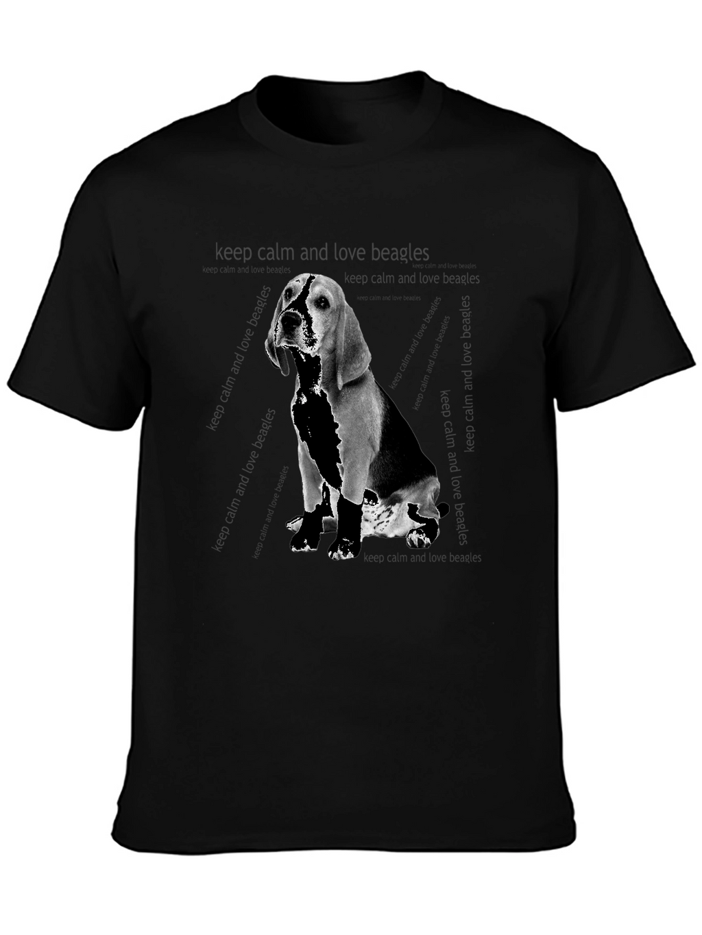 Beagle Dog Graphic Print T-Shirt