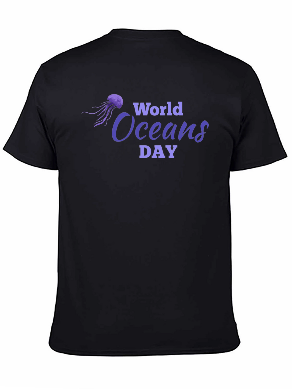 World Oceans Day Black T-Shirt