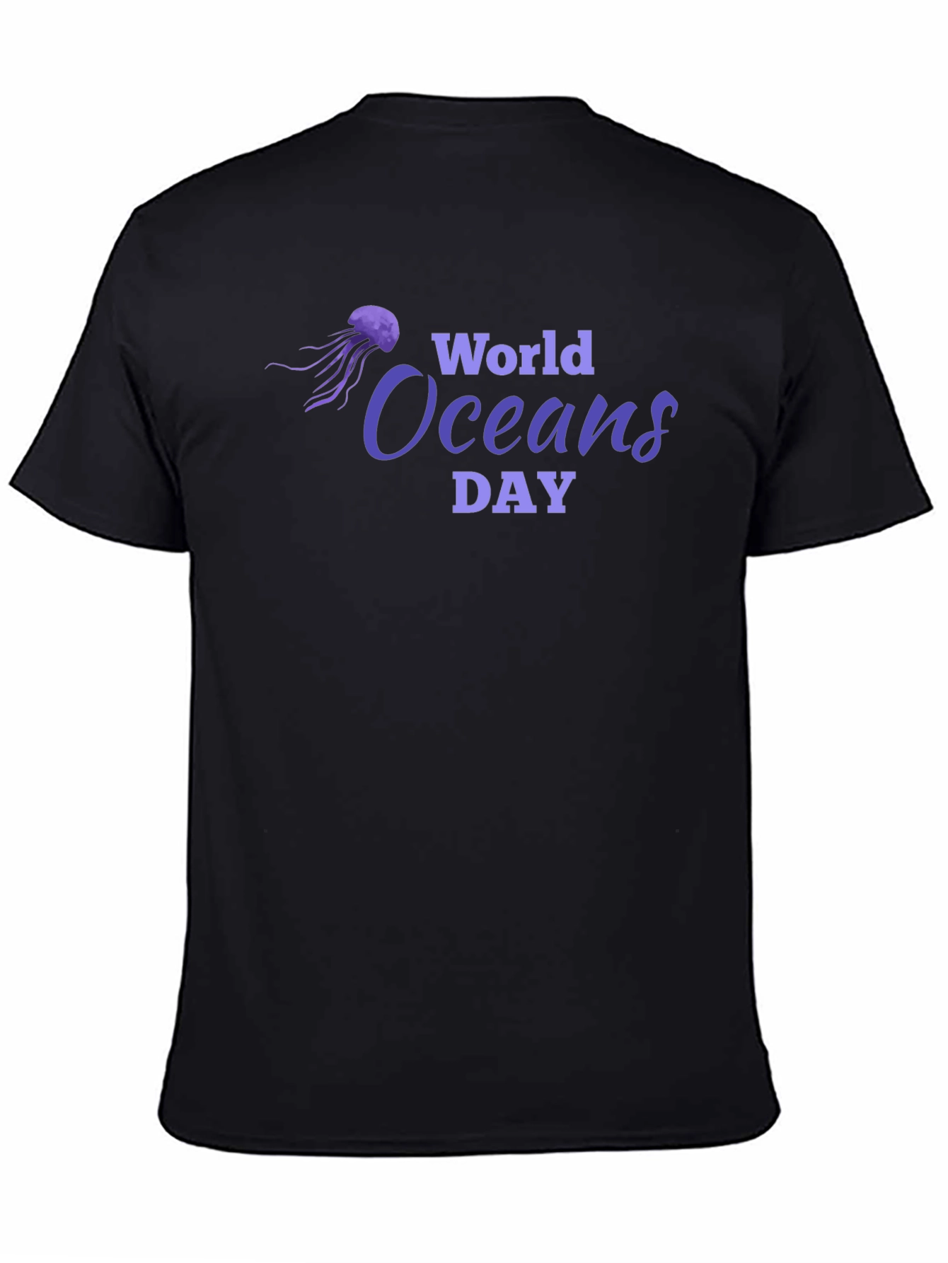 World Oceans Day Black T-Shirt