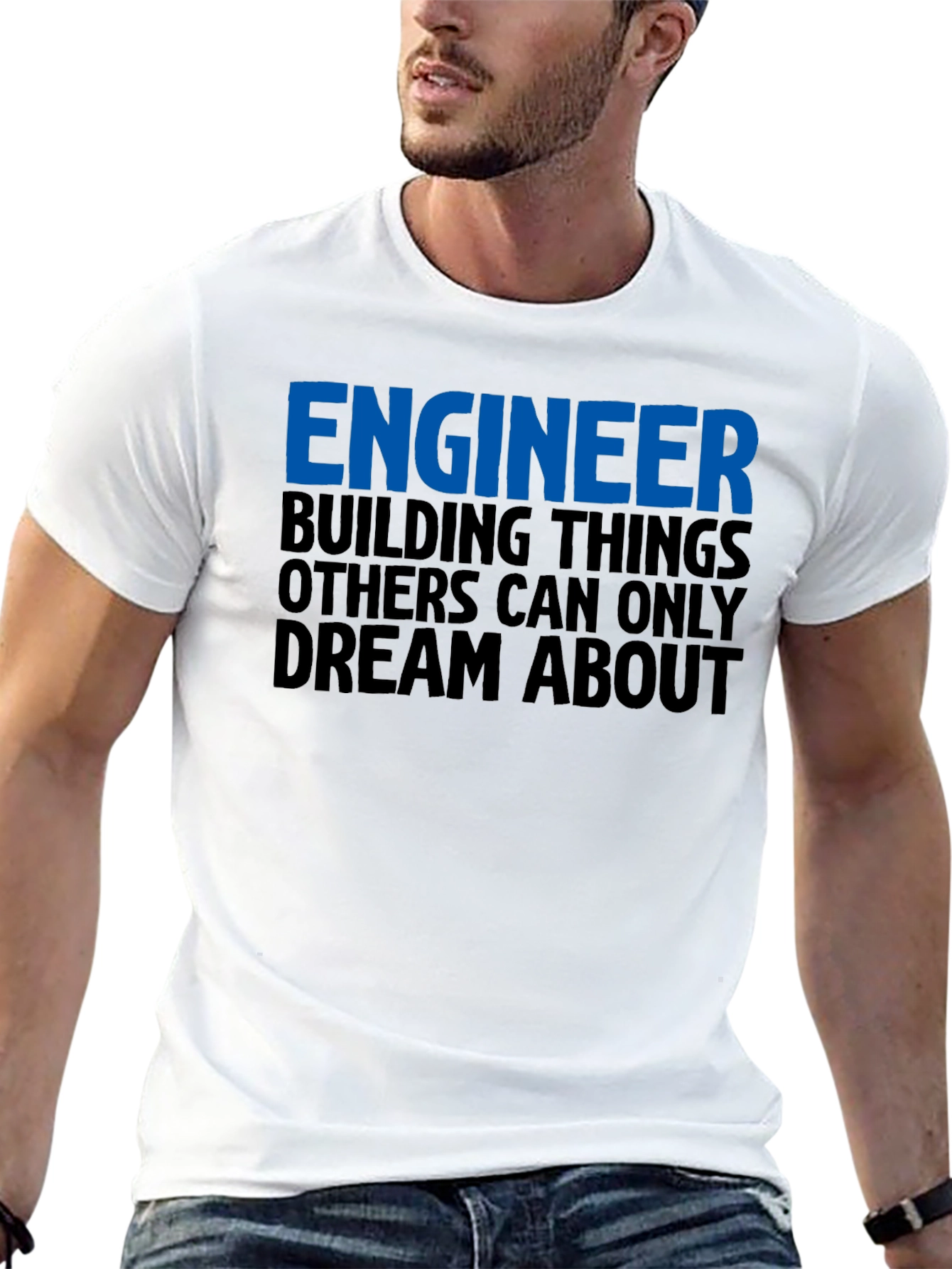 Engineer Building Dreams T-Shirt - Black