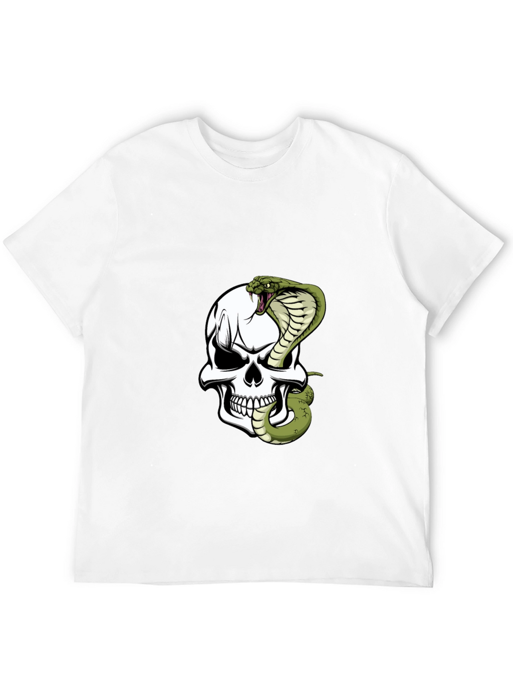 Skull & Cobra Graphic Tee - Bold Black T-Shirt
