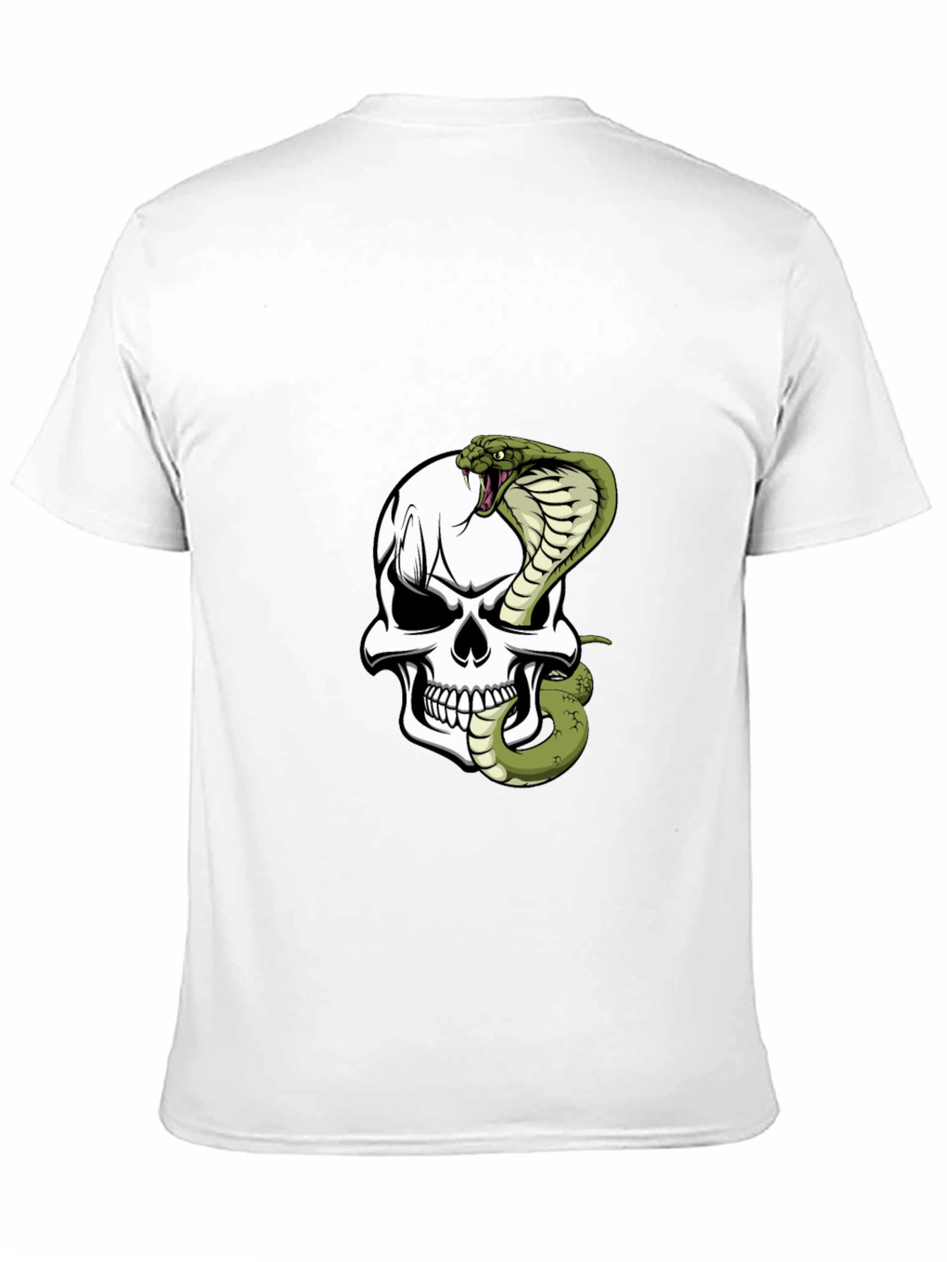 Skull & Cobra Graphic Tee - Bold Black T-Shirt