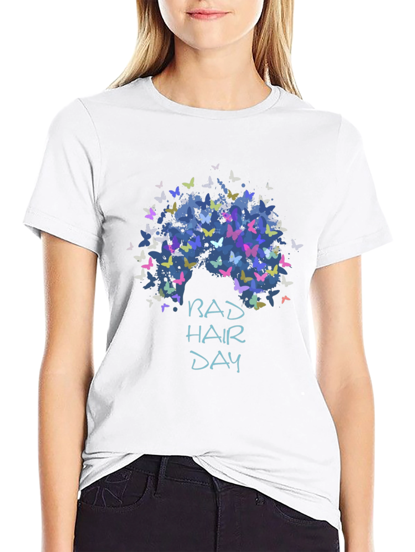 Bad Hair Day Butterfly Graphic Tee