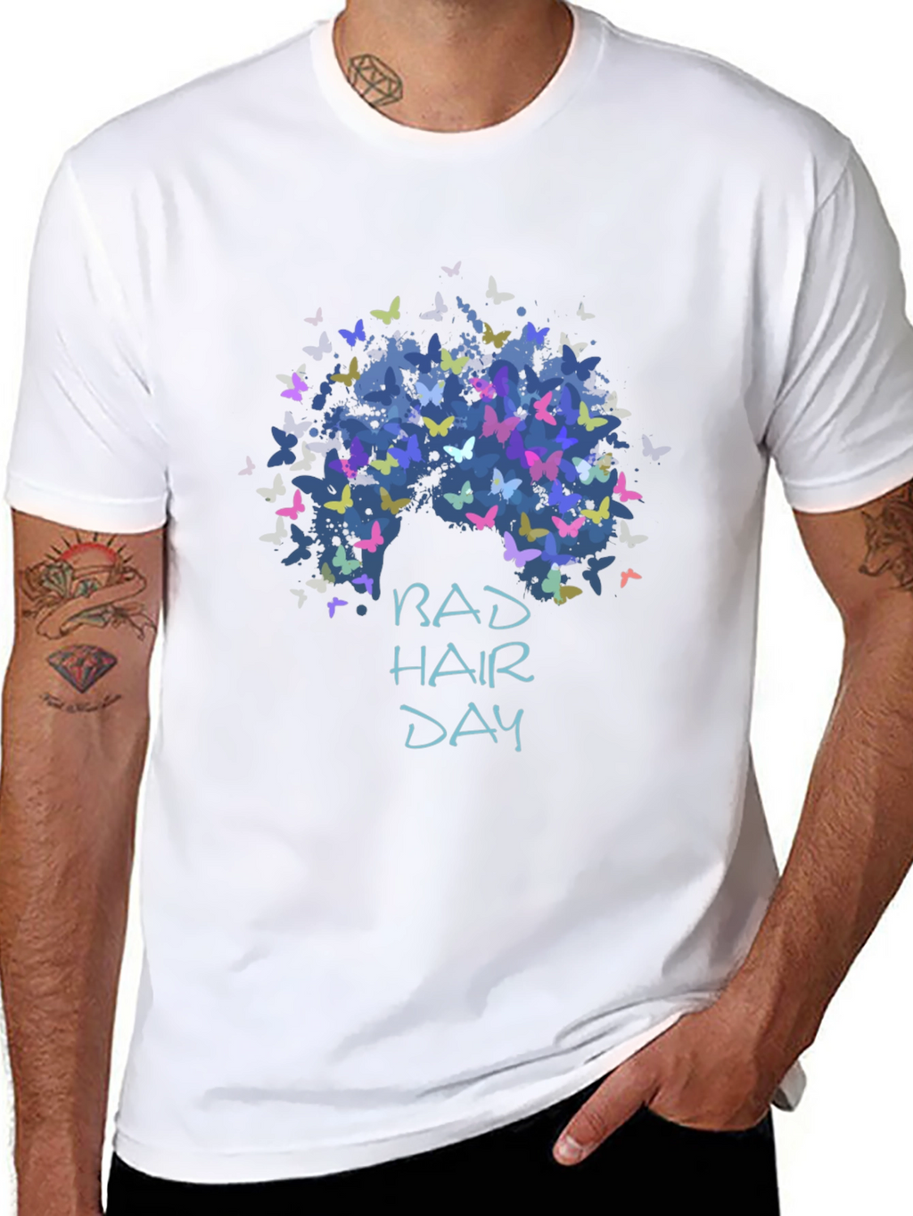 Bad Hair Day Butterfly Graphic Tee