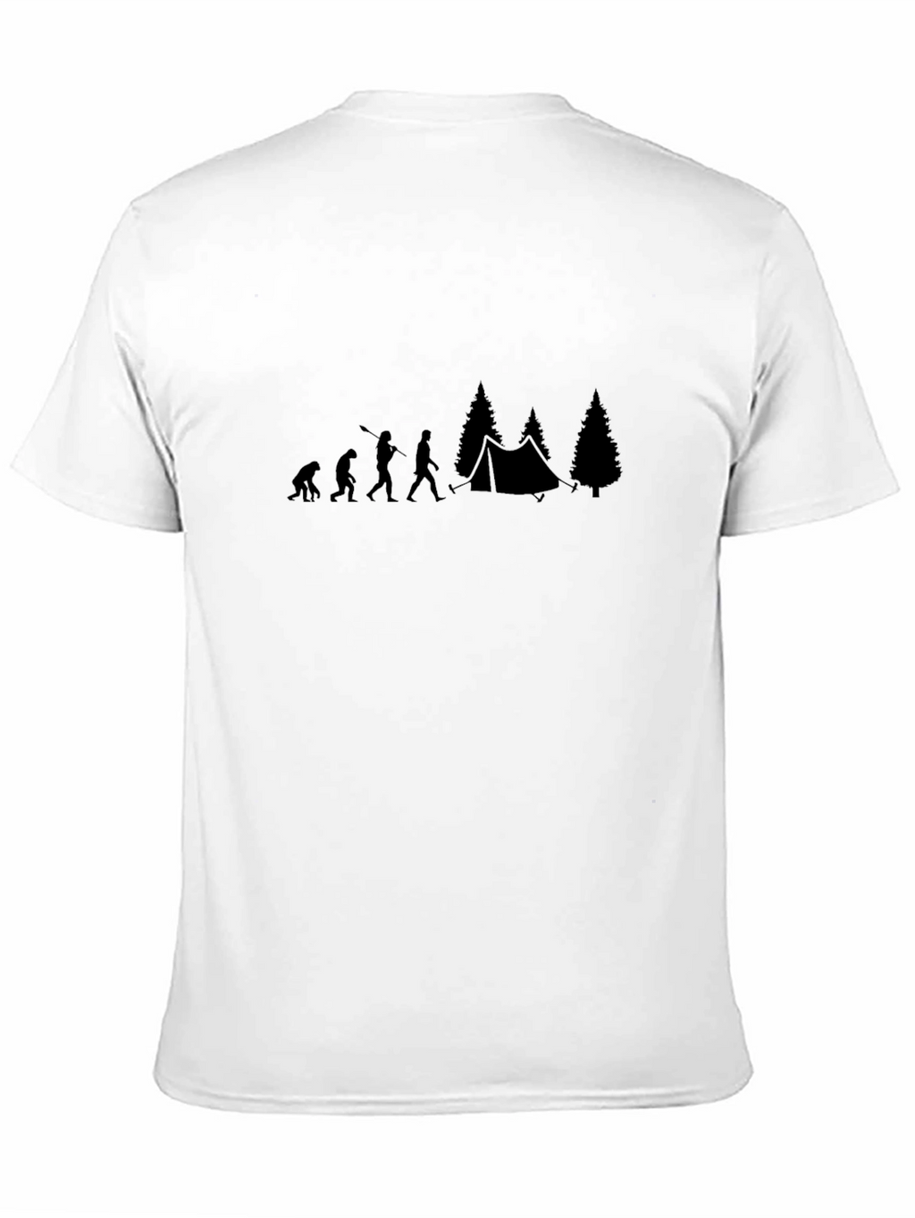 Evolution of Camping Black T-Shirt