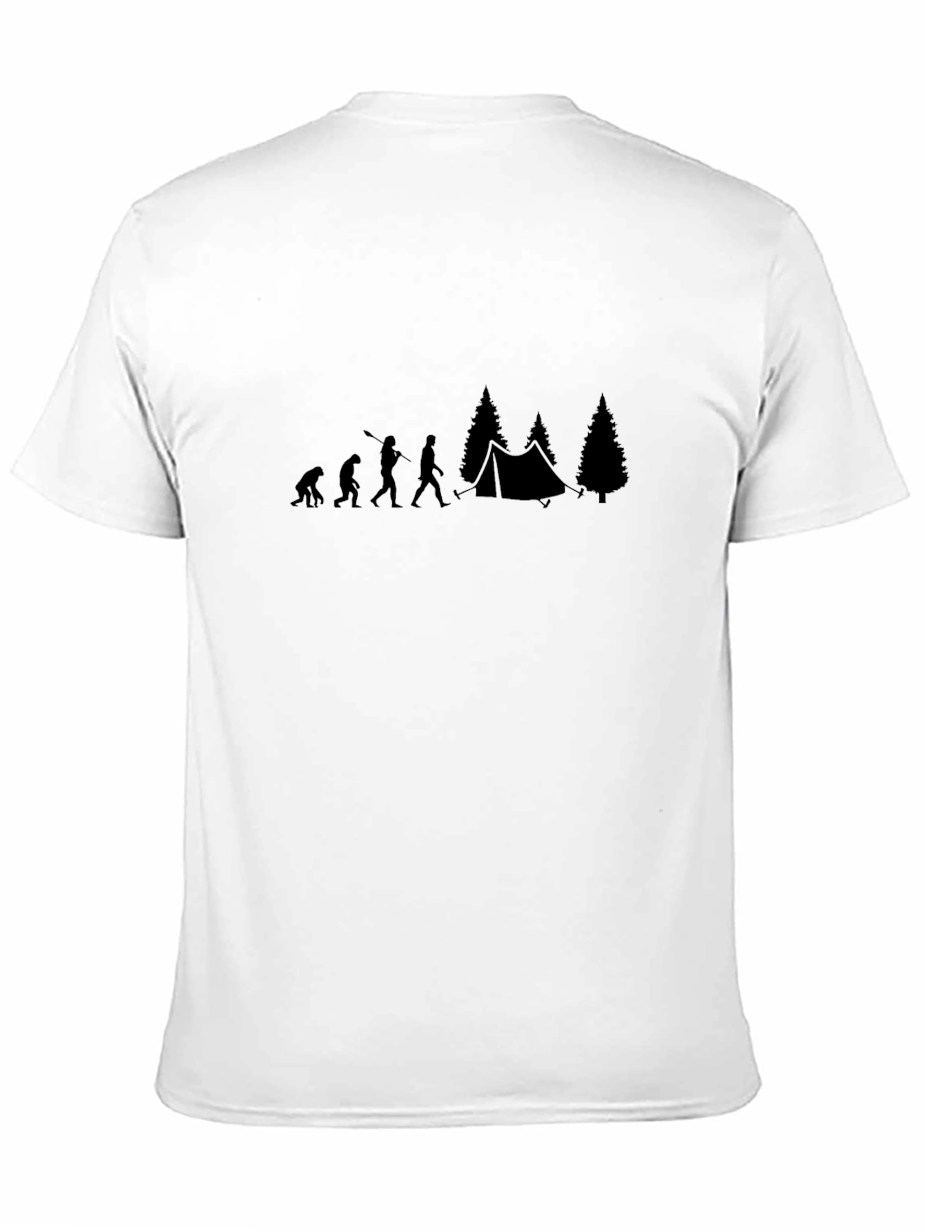 Evolution of Camping Black T-Shirt