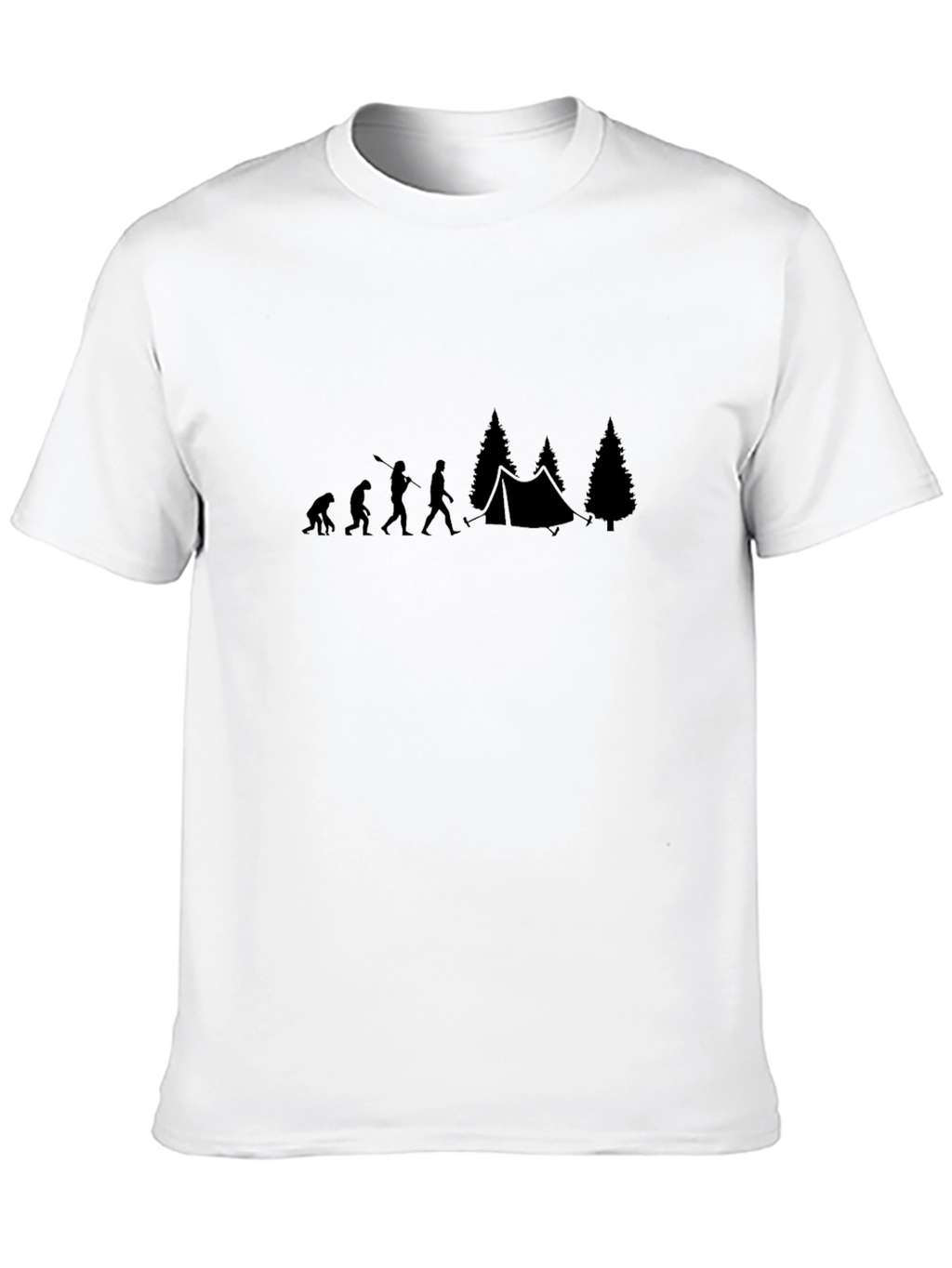 Evolution of Camping Black T-Shirt