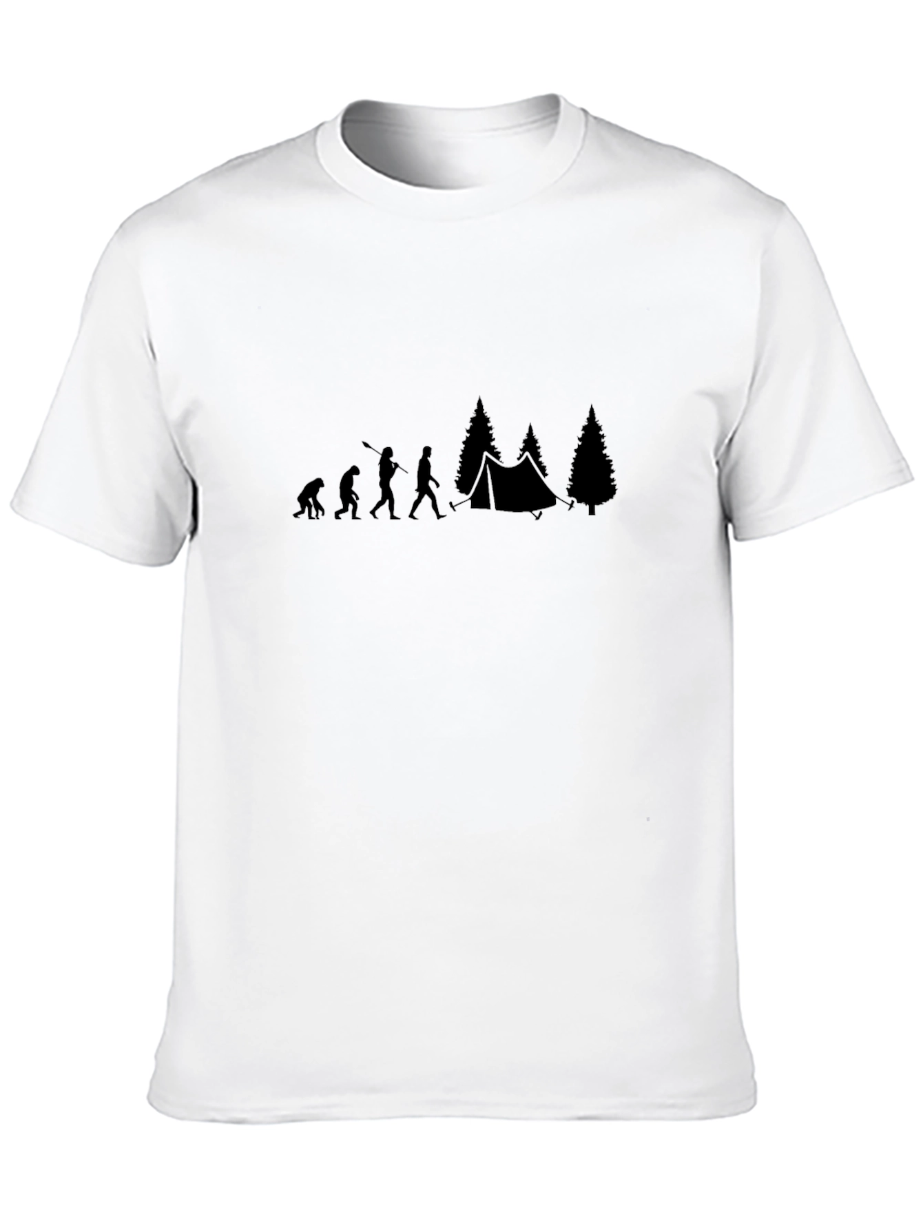 Evolution of Camping Black T-Shirt