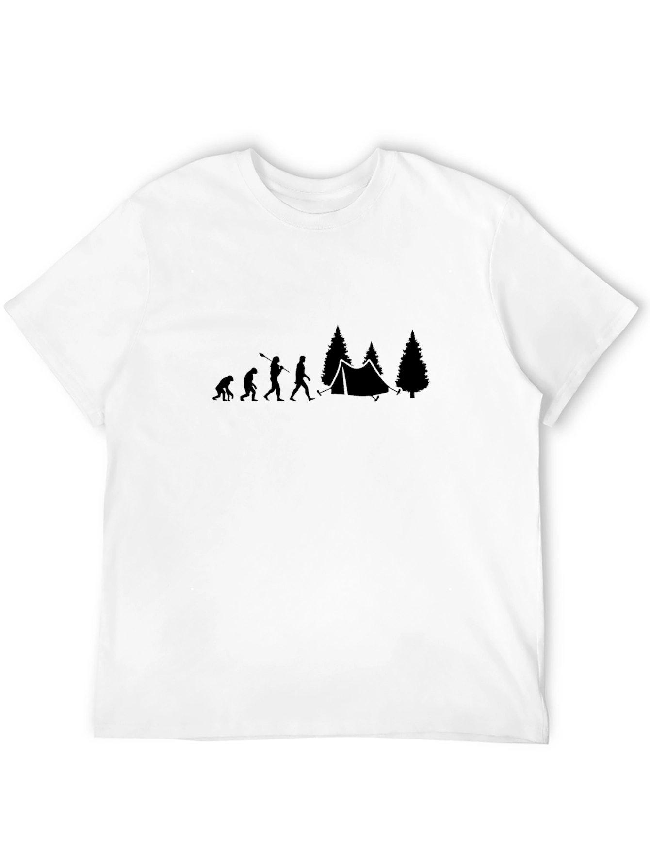 Evolution of Camping Black T-Shirt