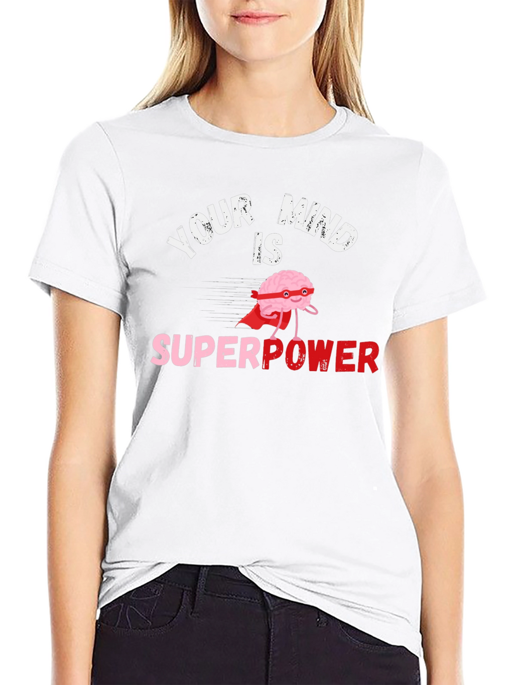 Your Mind is Superpower Black Graphic T-Shirt