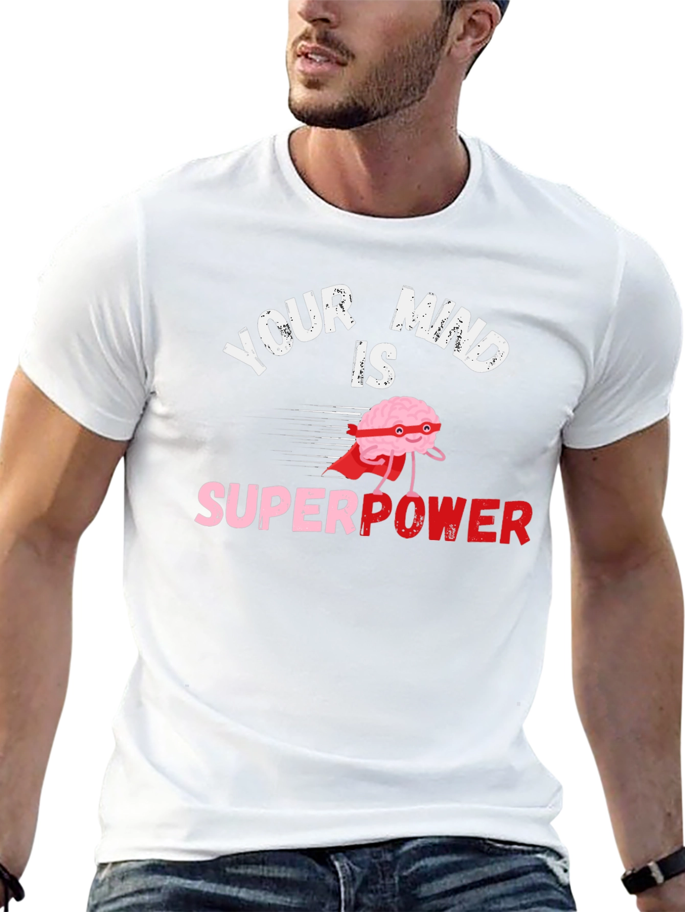 Your Mind is Superpower Black Graphic T-Shirt