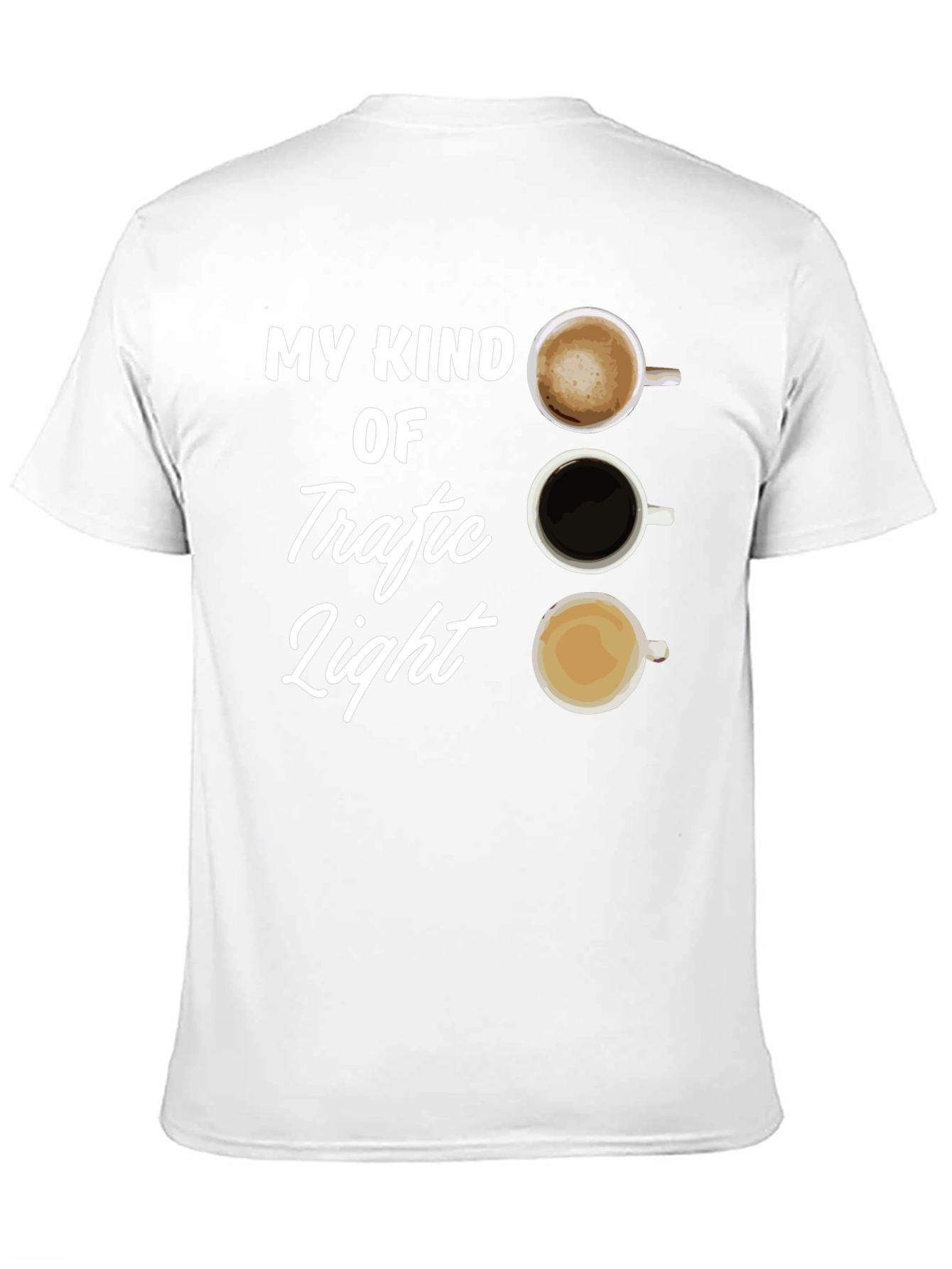 Coffee Traffic Light T-Shirt - Black