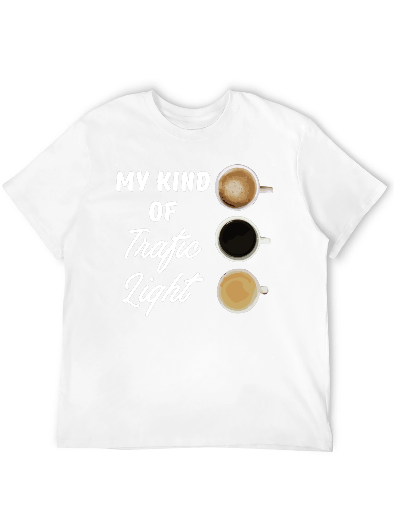 Coffee Traffic Light T-Shirt - Black