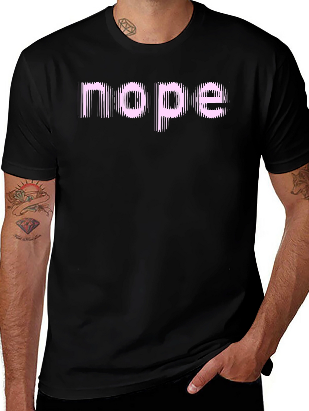 Nope Graphic Tee - Funny Sarcastic T-Shirt