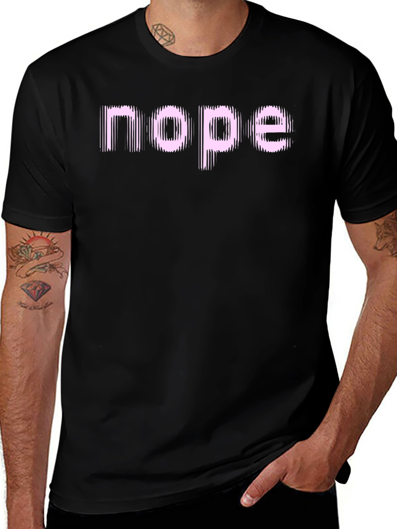 Nope Graphic Tee - Funny Sarcastic T-Shirt