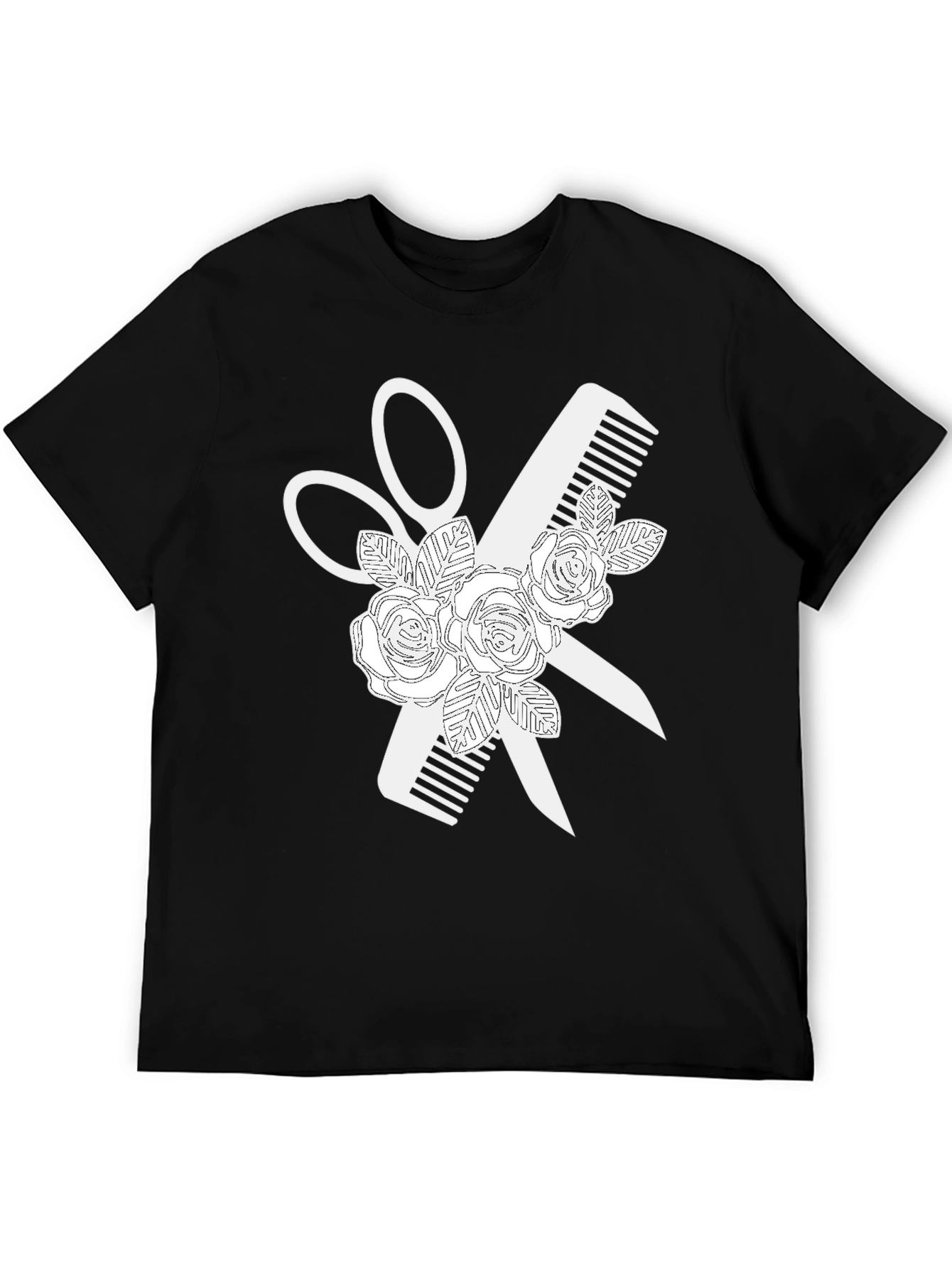 Floral Barber Tee - Stylist T-Shirt