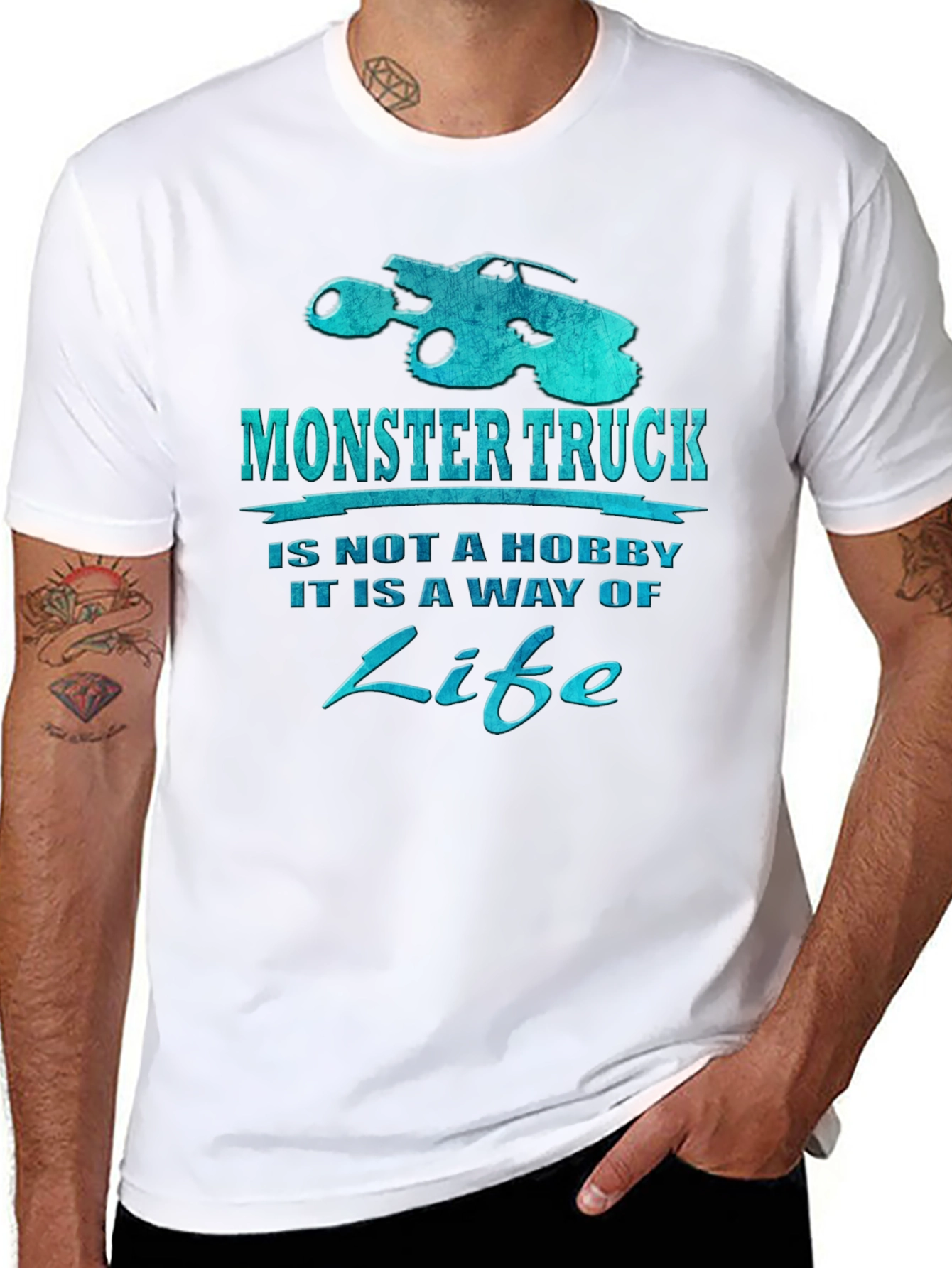Monster Truck is a Way of Life Black T-Shirt
