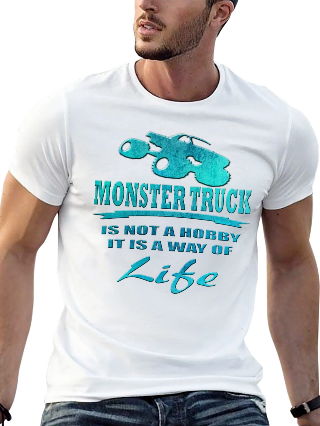 Monster Truck is a Way of Life Black T-Shirt