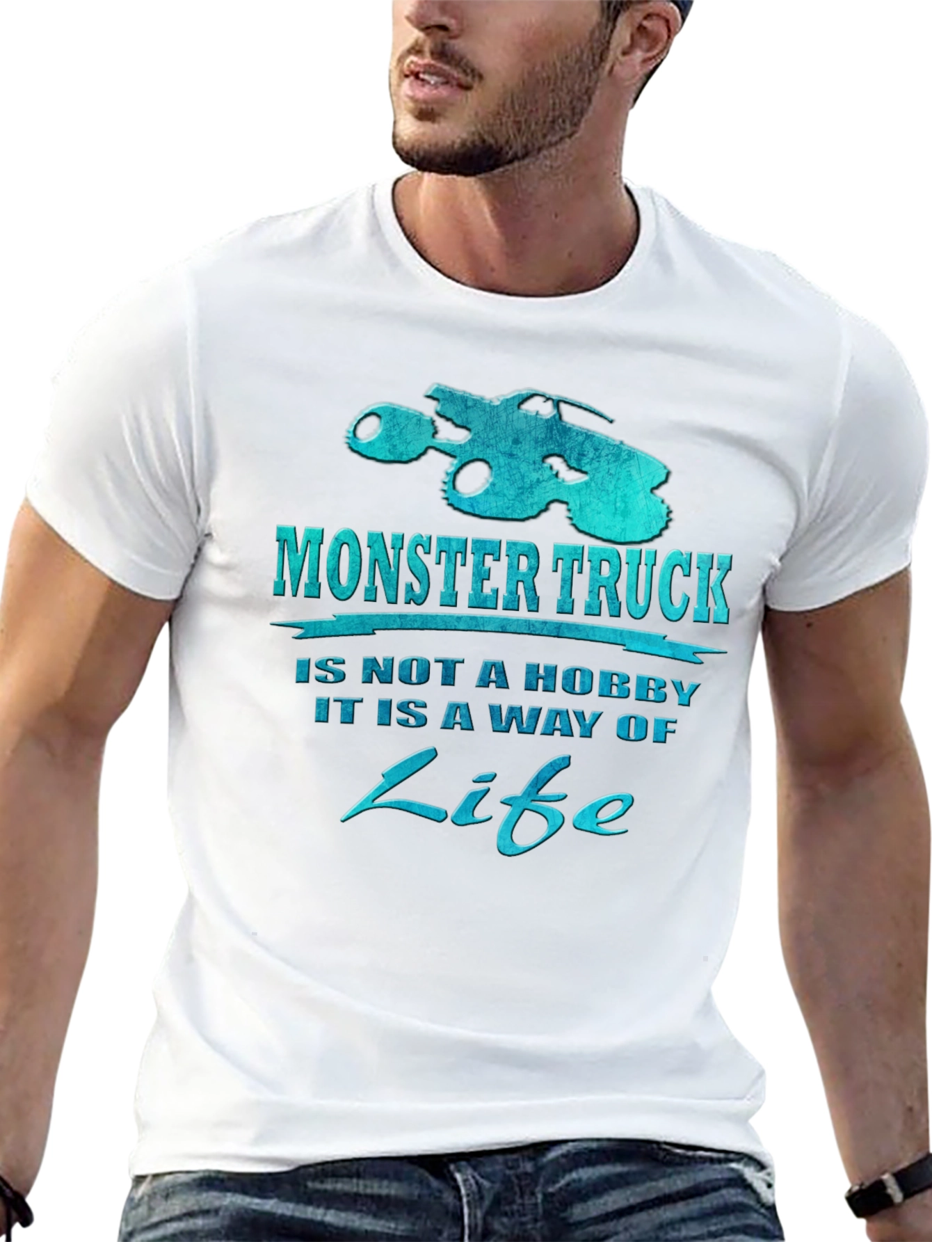 Monster Truck is a Way of Life Black T-Shirt