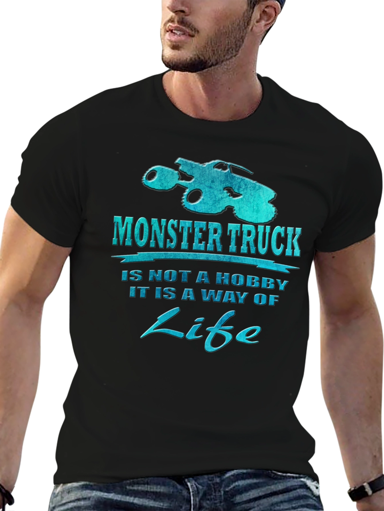 Monster Truck is a Way of Life Black T-Shirt