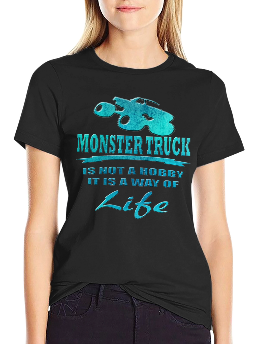 Monster Truck is a Way of Life Black T-Shirt