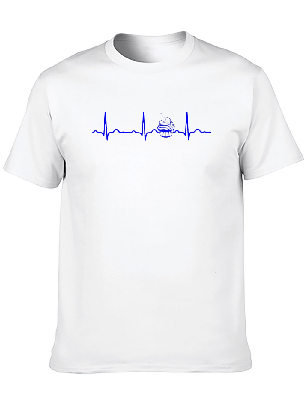Burger Heartbeat Graphic T-Shirt - Casual Black Tee