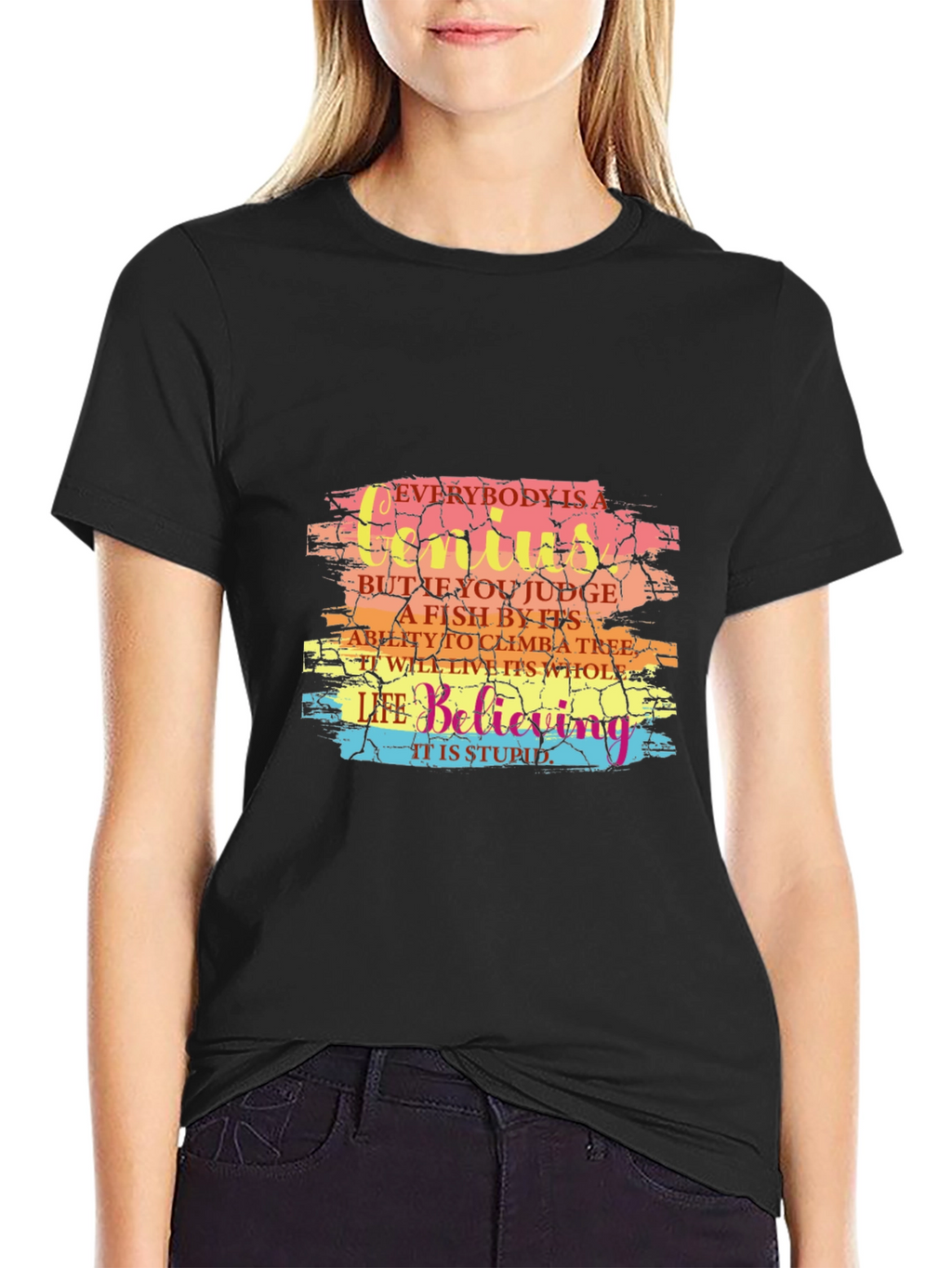 Everybody is a Genius Graphic Tee - Black