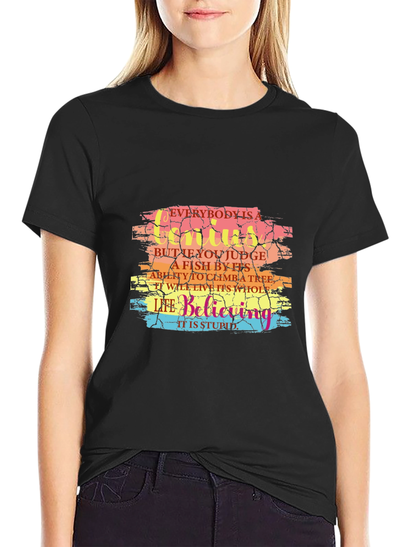 Everybody is a Genius Graphic Tee - Black