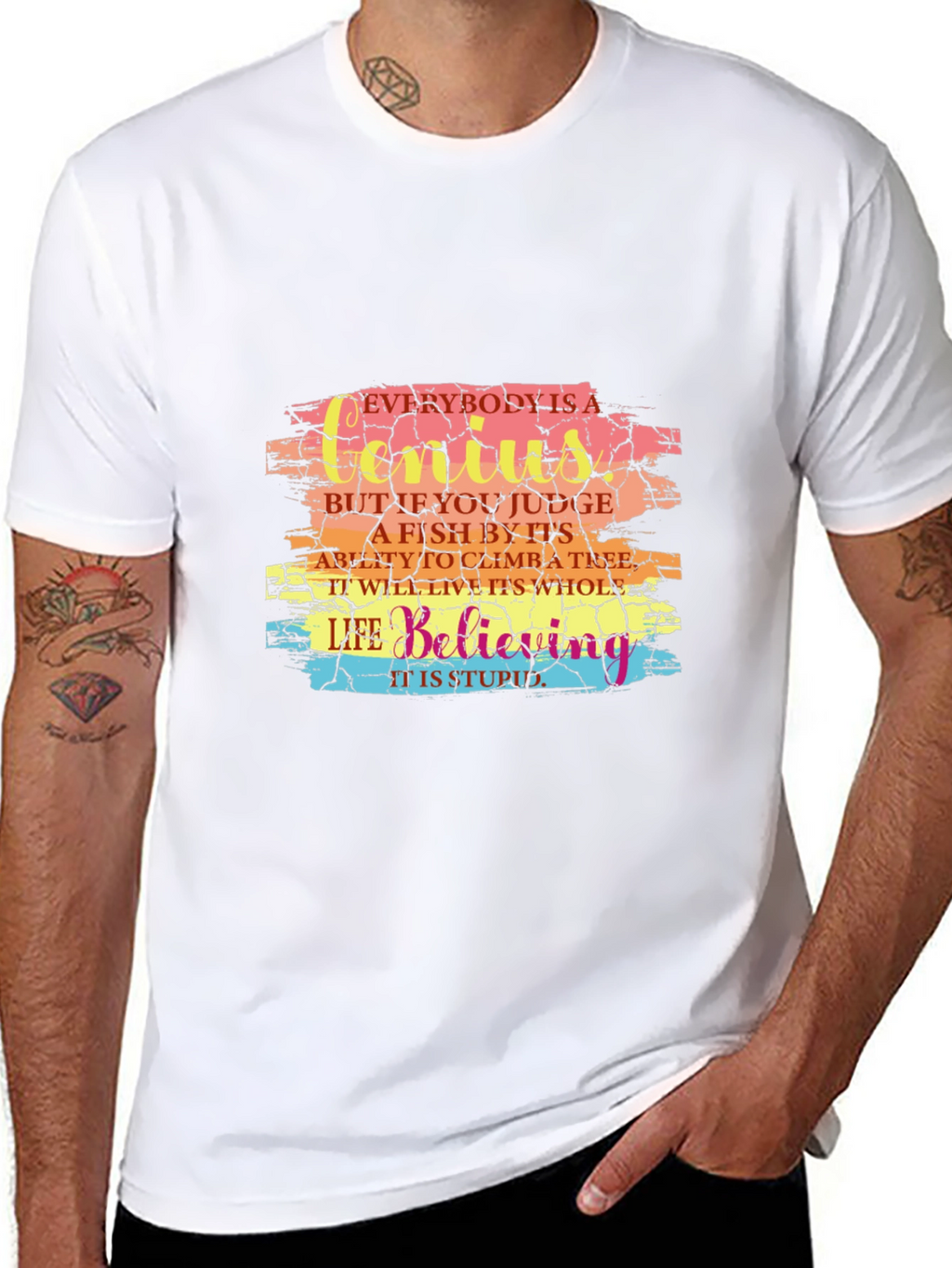 Everybody is a Genius Graphic Tee - Black