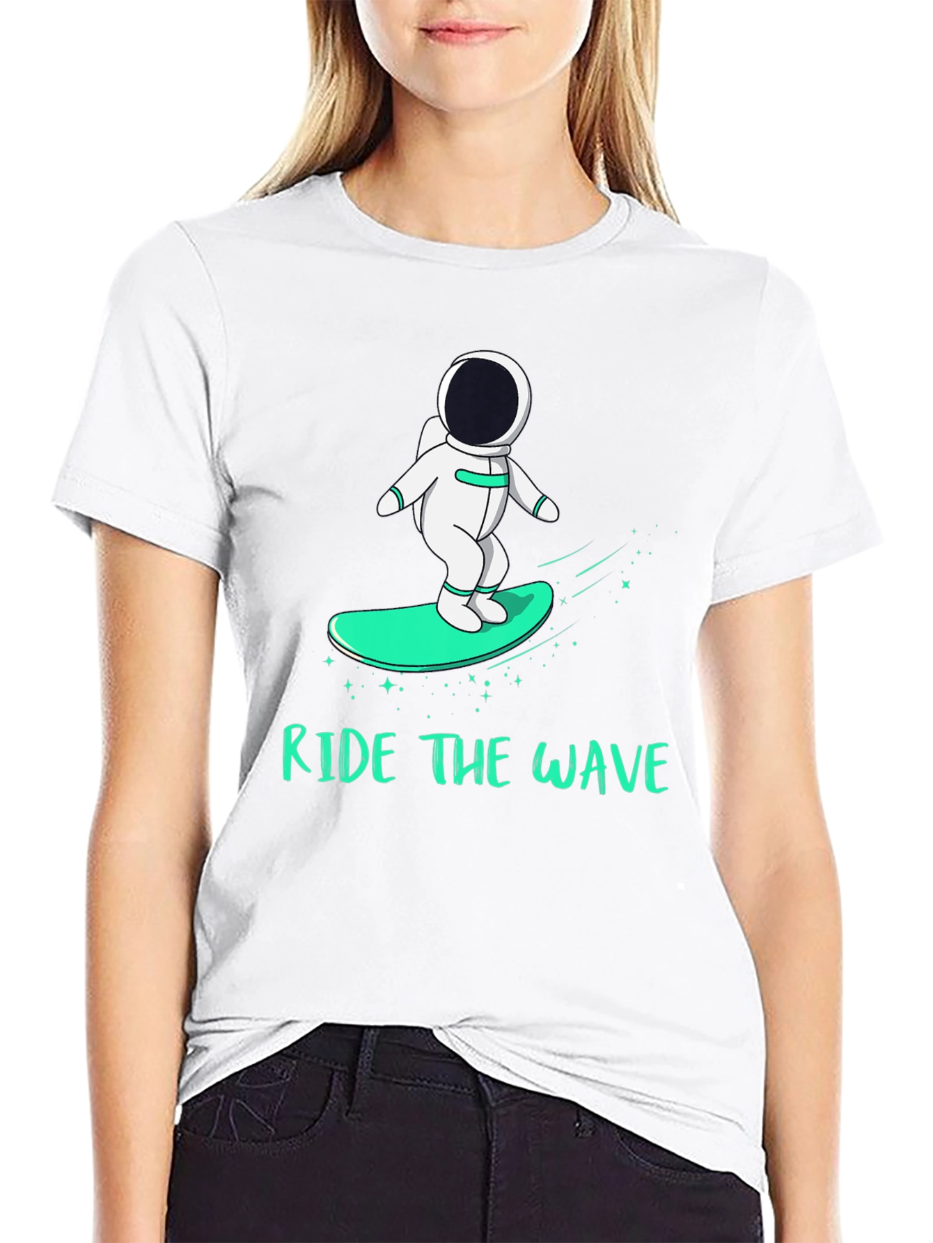 Ride the Wave Astronaut T-Shirt