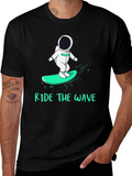 Ride the Wave Astronaut T-Shirt