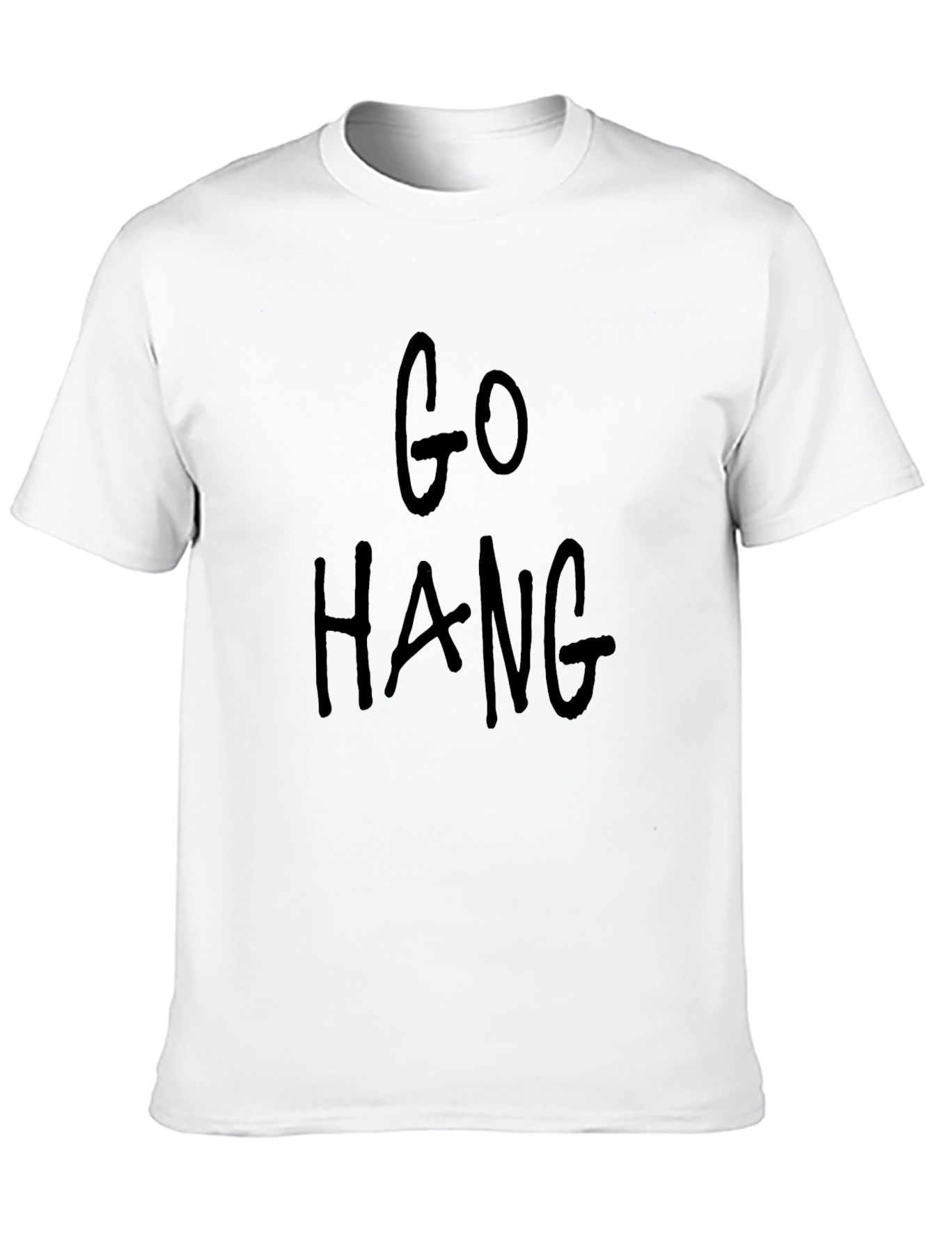 Go Hang - Black Graphic T-Shirt for Casual Wear