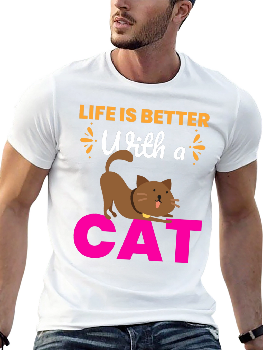 Life is Better With a Cat T-Shirt