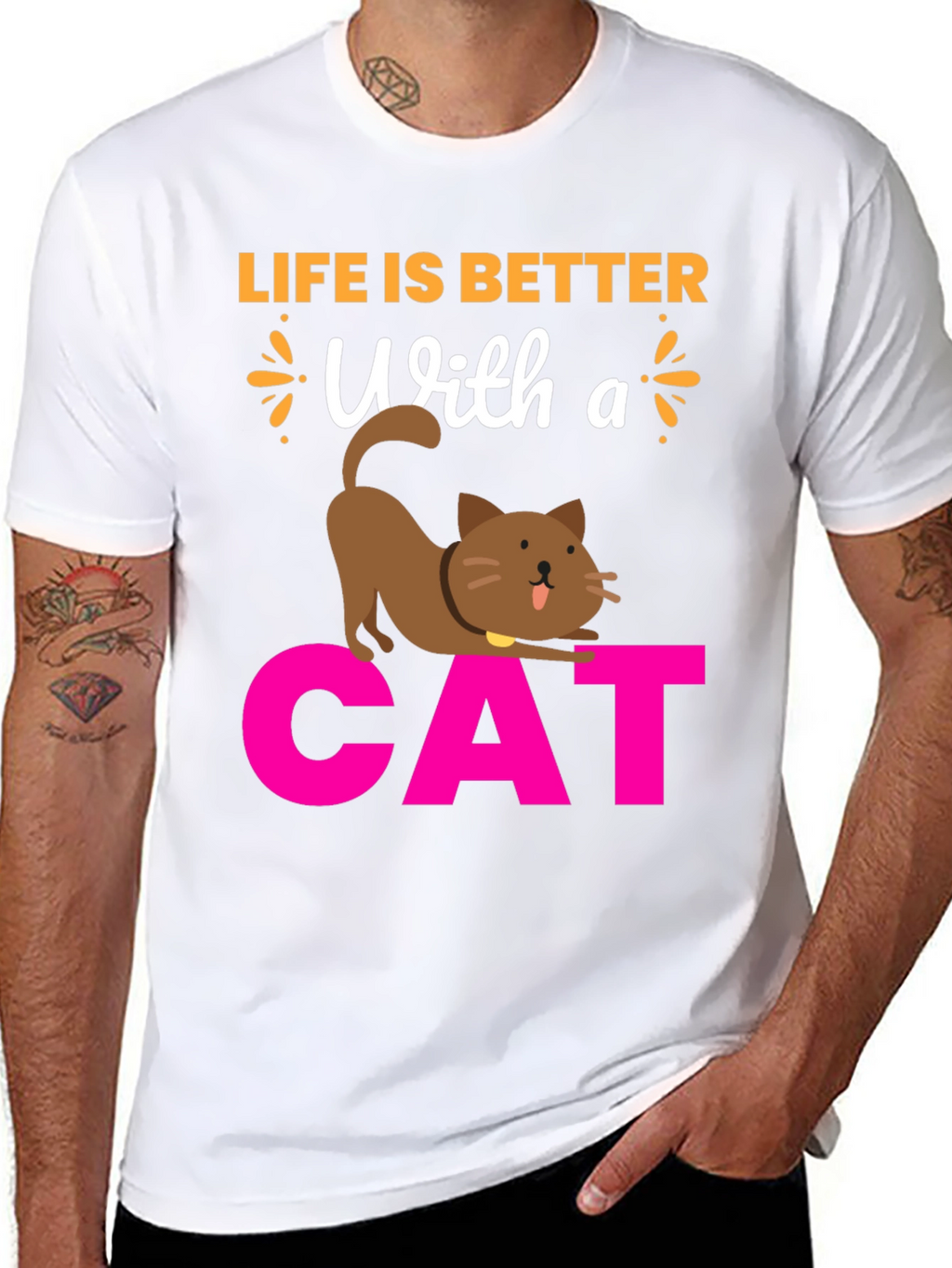 Life is Better With a Cat T-Shirt