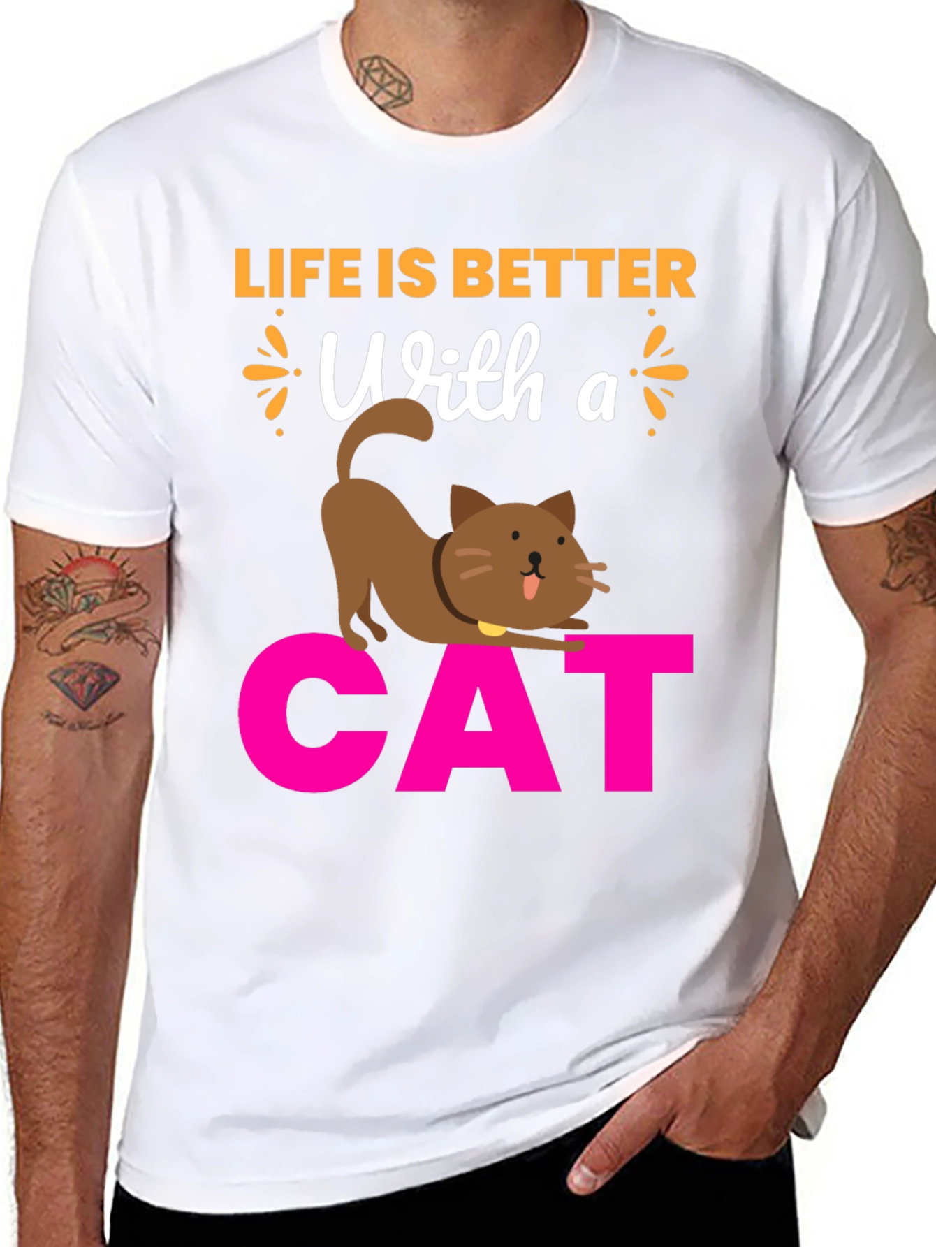 Life is Better With a Cat T-Shirt